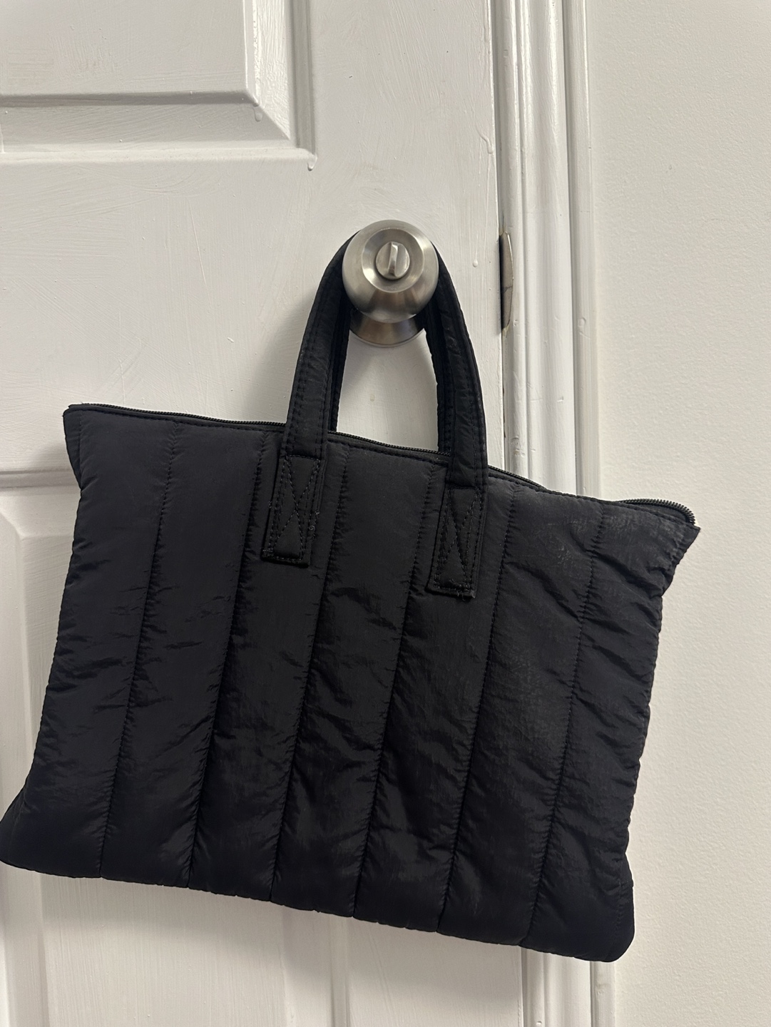Black Quilted computer Bag - photo 2