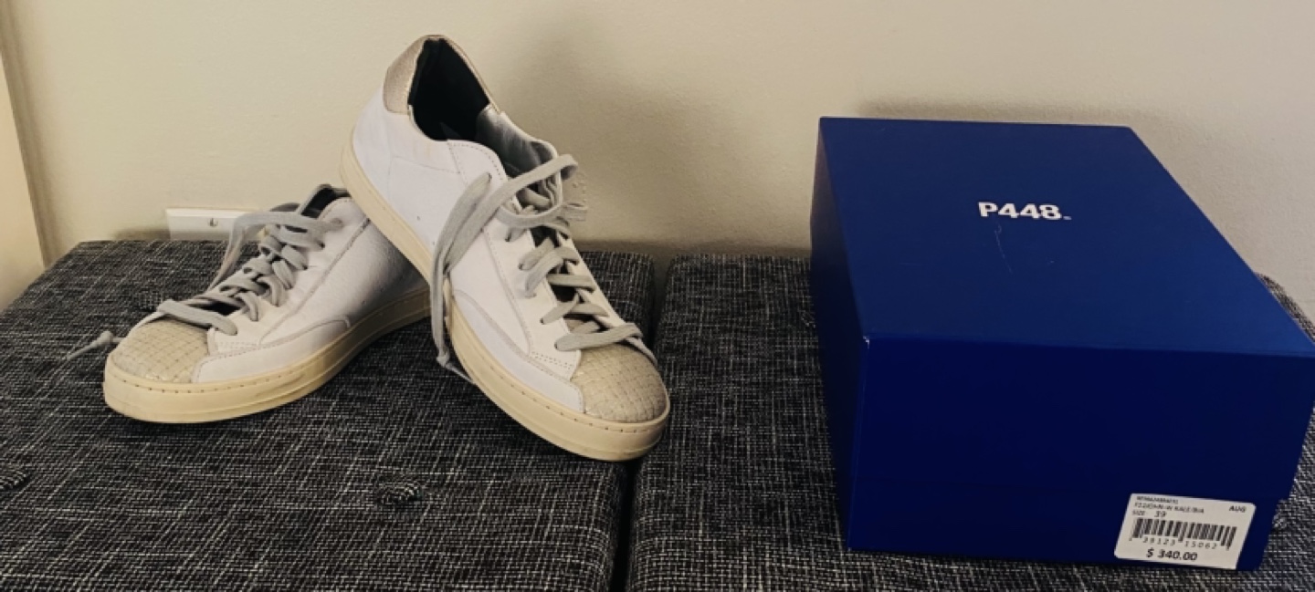 P448 White Leather Sneakers - photo 3