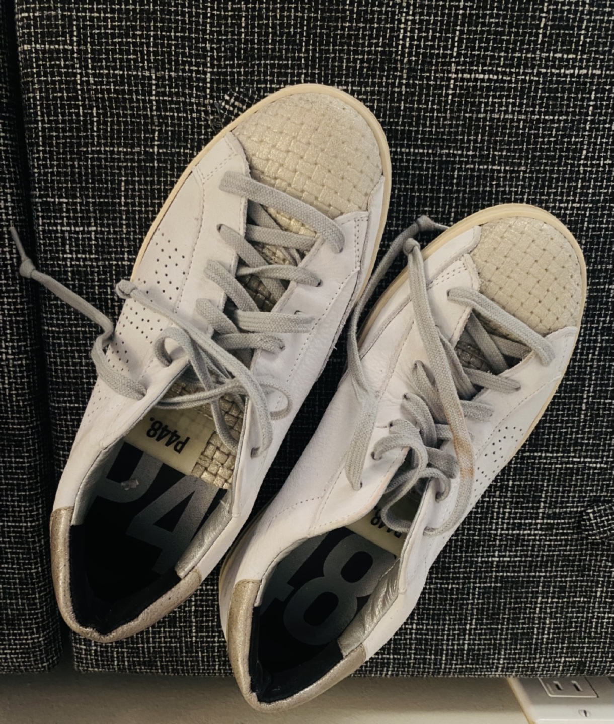 P448 White Leather Sneakers - photo 2