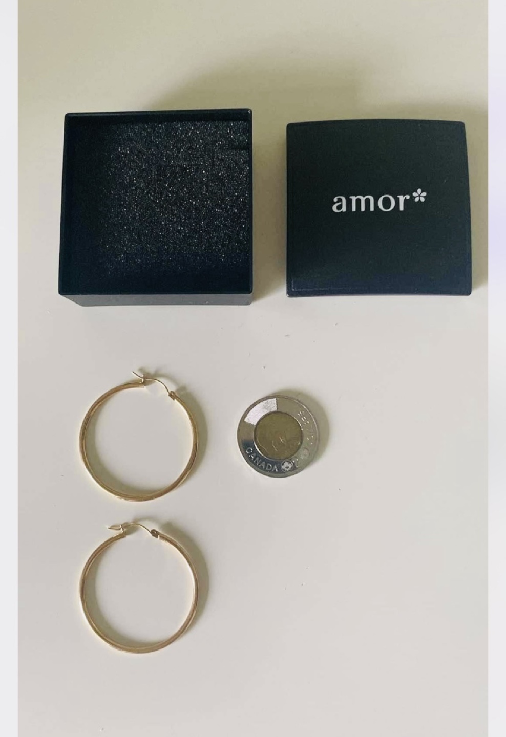 Gold 10KT Hoop Earrings