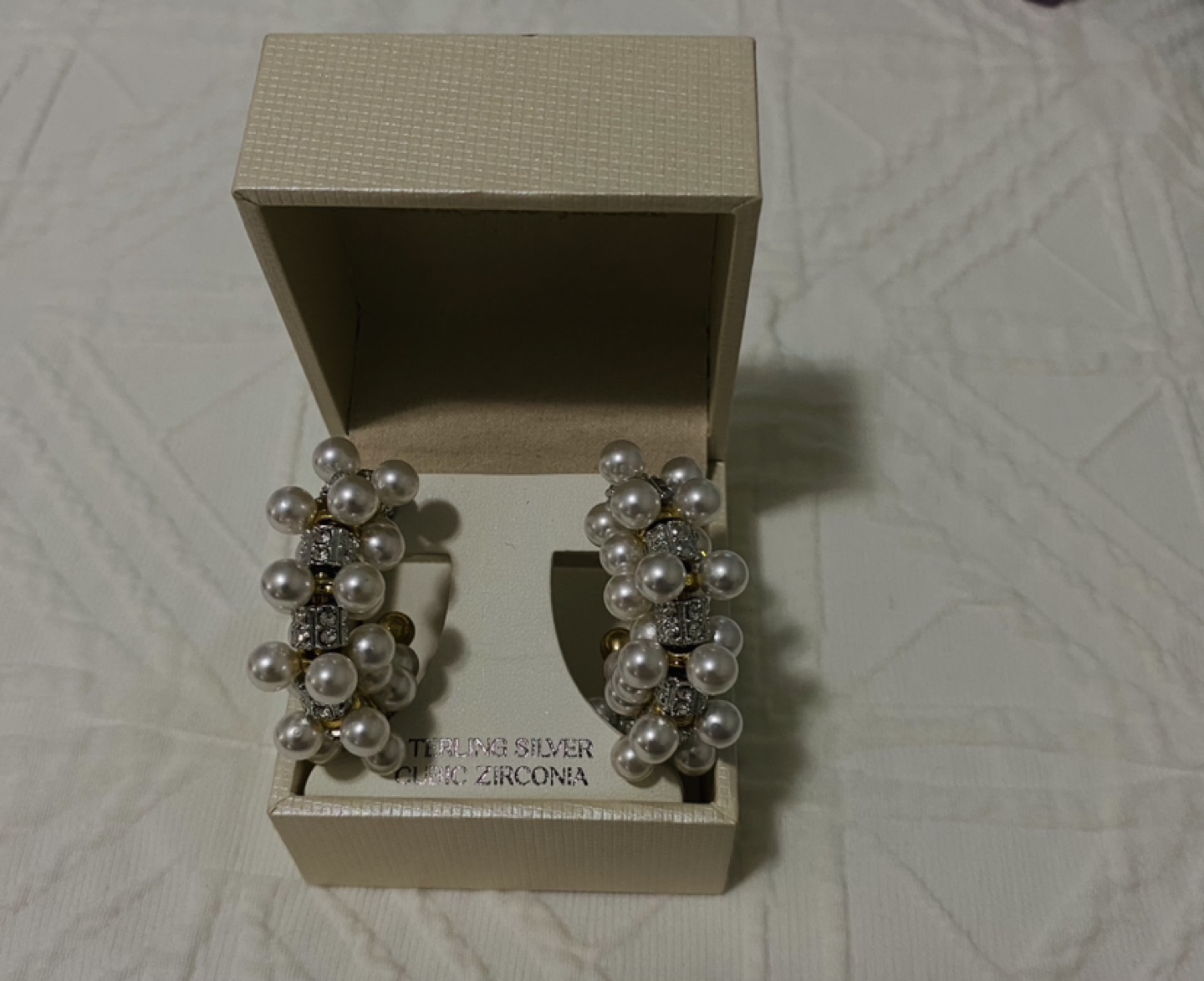 Kate Spade earrings with Pearl and Cubic Zirconia Earrings - photo 2