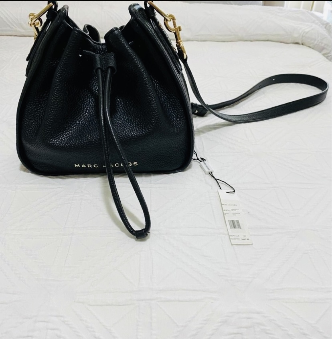 Marc Jacobs Black Leather Bucket Bag~NEW