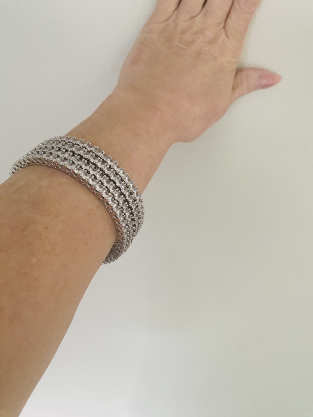 Set of 4 Silver Cubic Zirconia Bracelets - photo 3