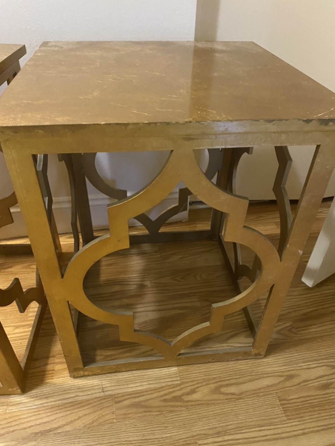 Beautiful gold end tables - photo 3