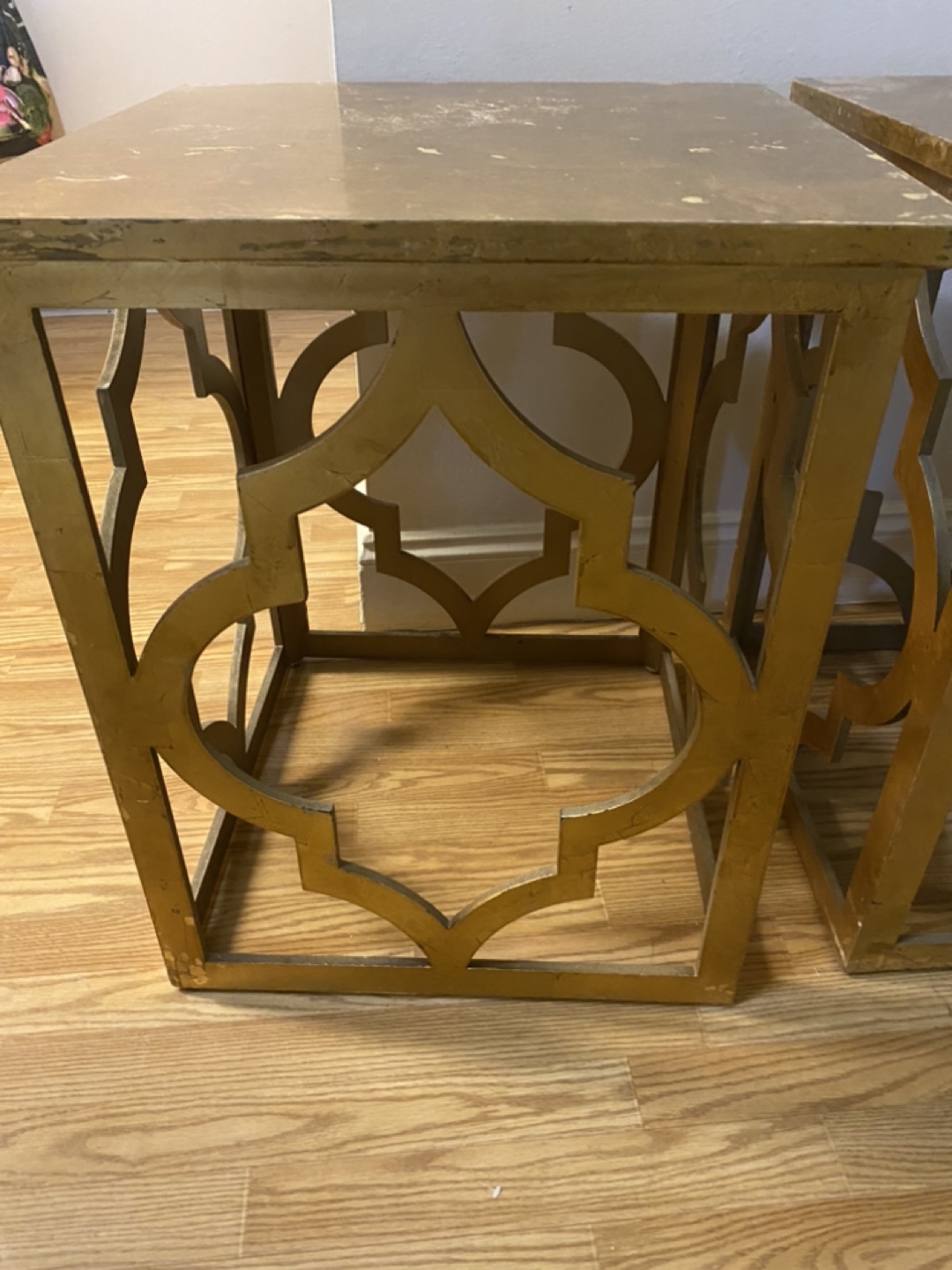 Beautiful gold end tables - photo 4