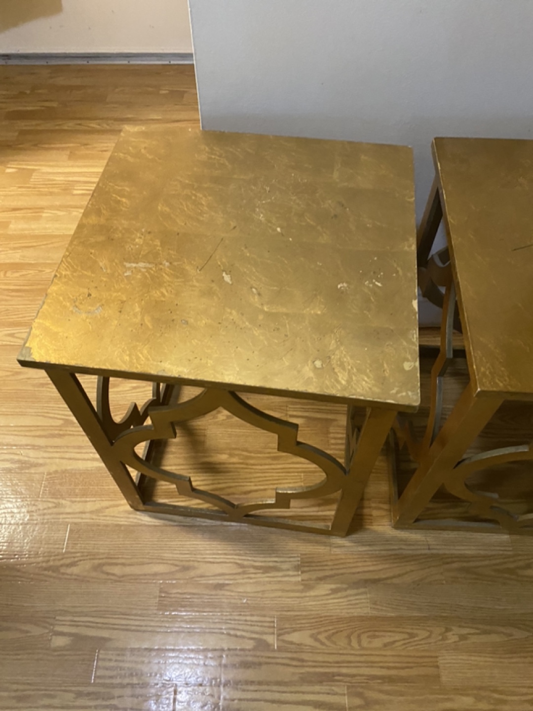 Beautiful gold end tables - photo 2