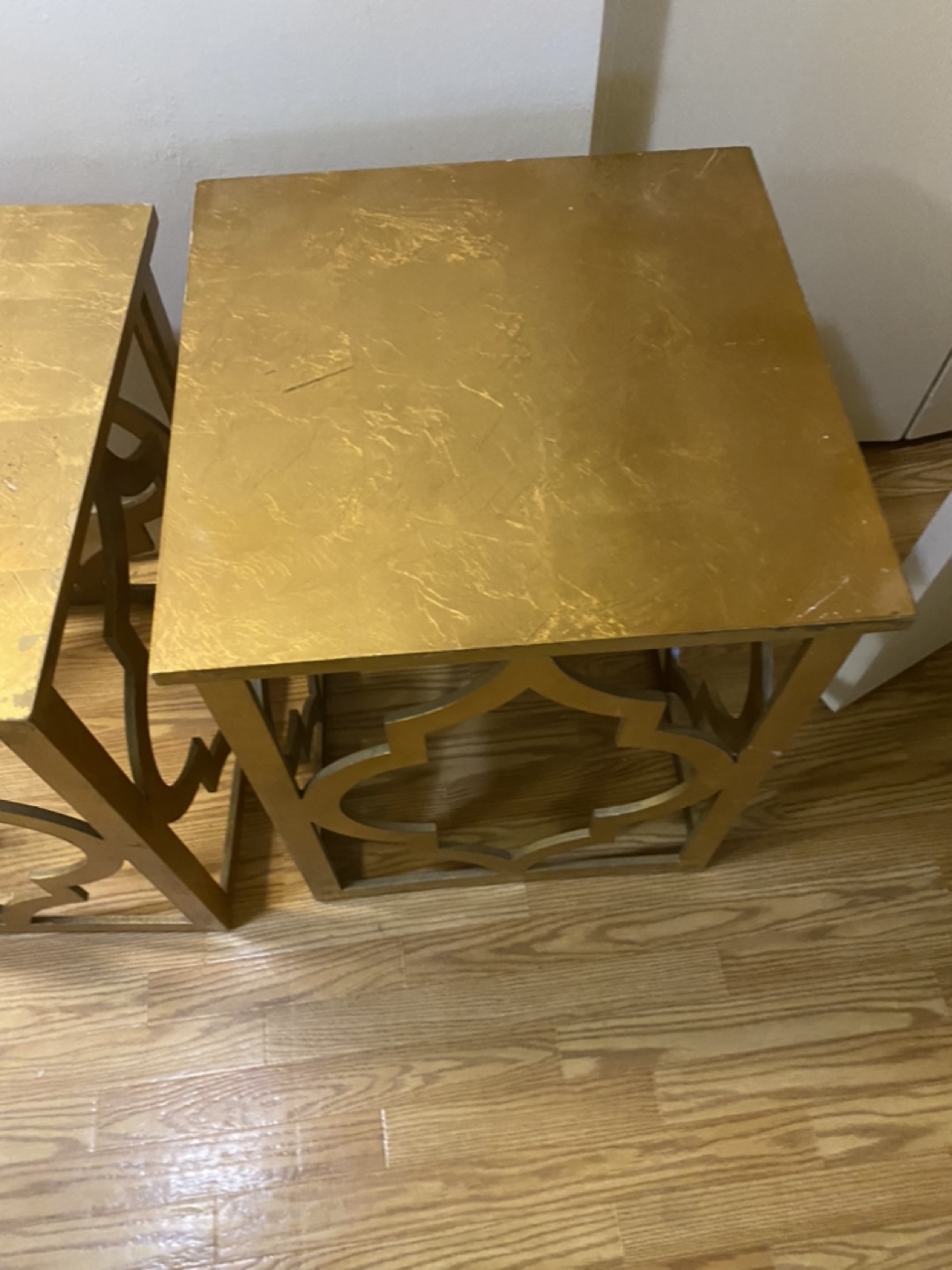 Beautiful gold end tables