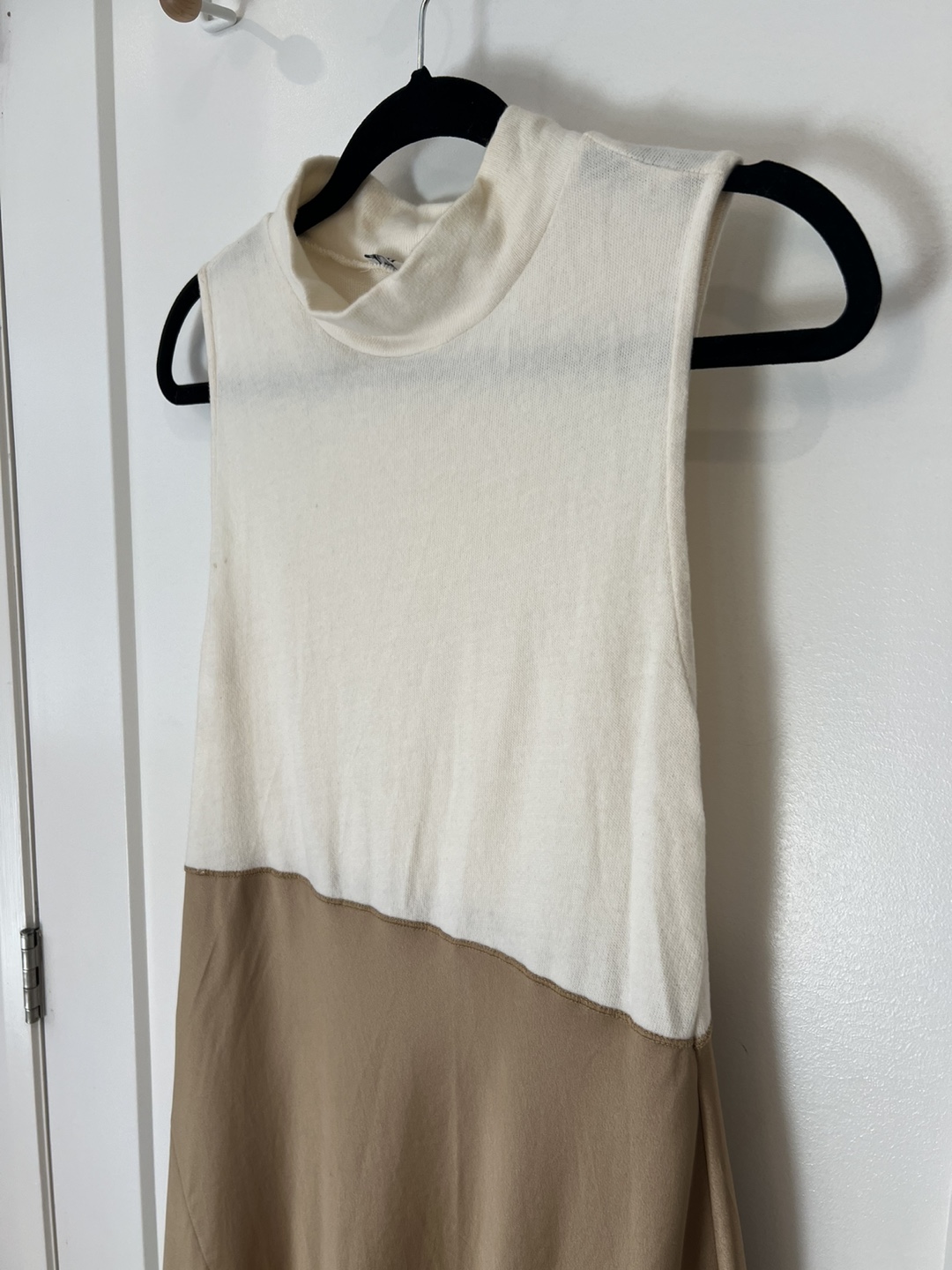 Two-Tone Mock Neck Dress - photo 2
