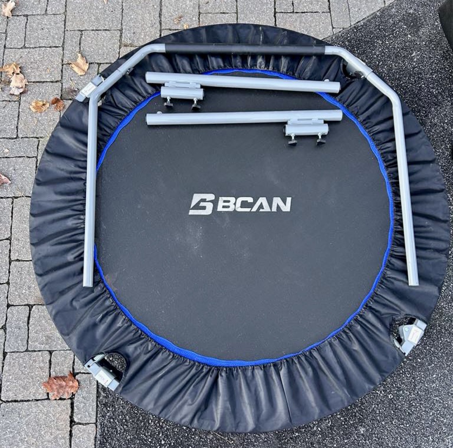 BCAN Mini Trampoline with Handrail