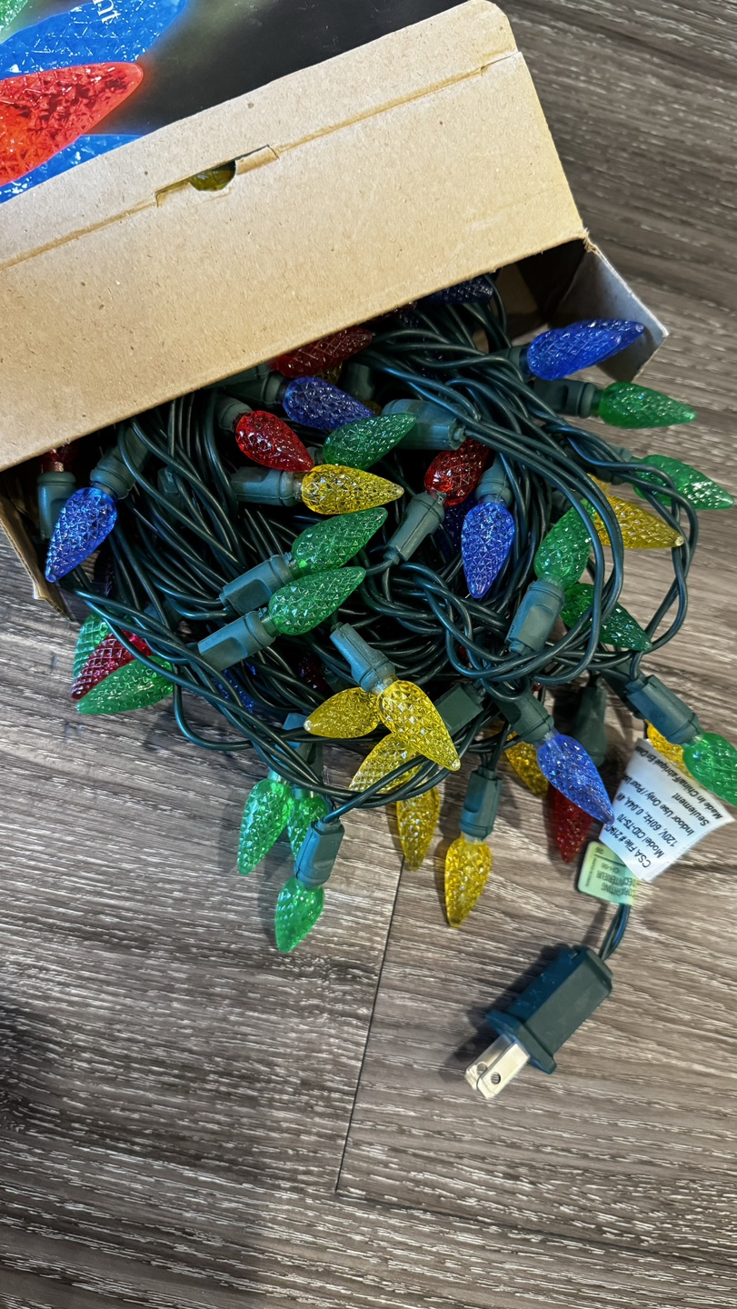 60 LED Multicolour Lights 70 Bulb Lightstring