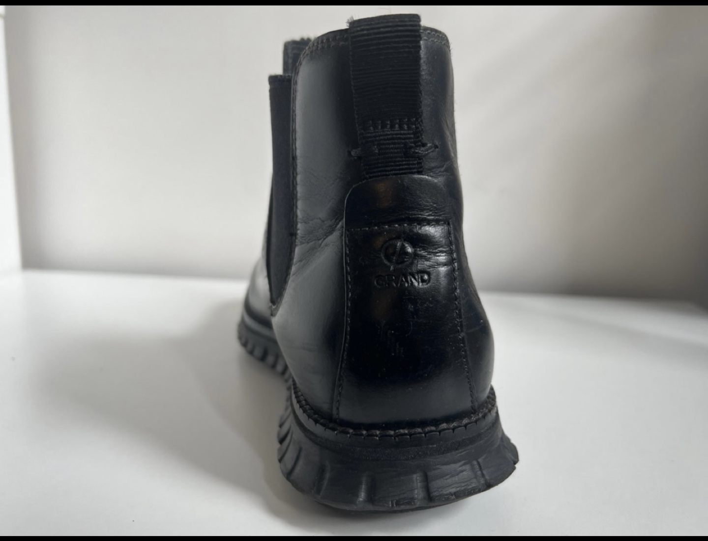 Men's Black Cole Haan Leather Chelsea Boots - photo 3