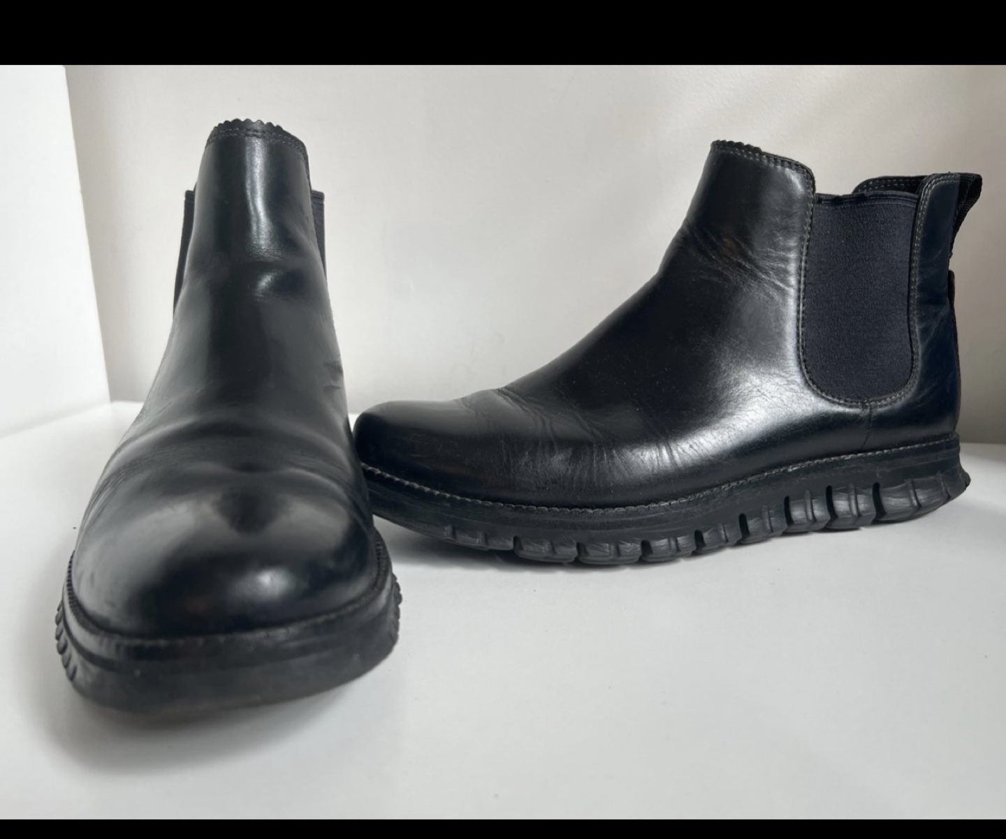 Men's Black Cole Haan Leather Chelsea Boots
