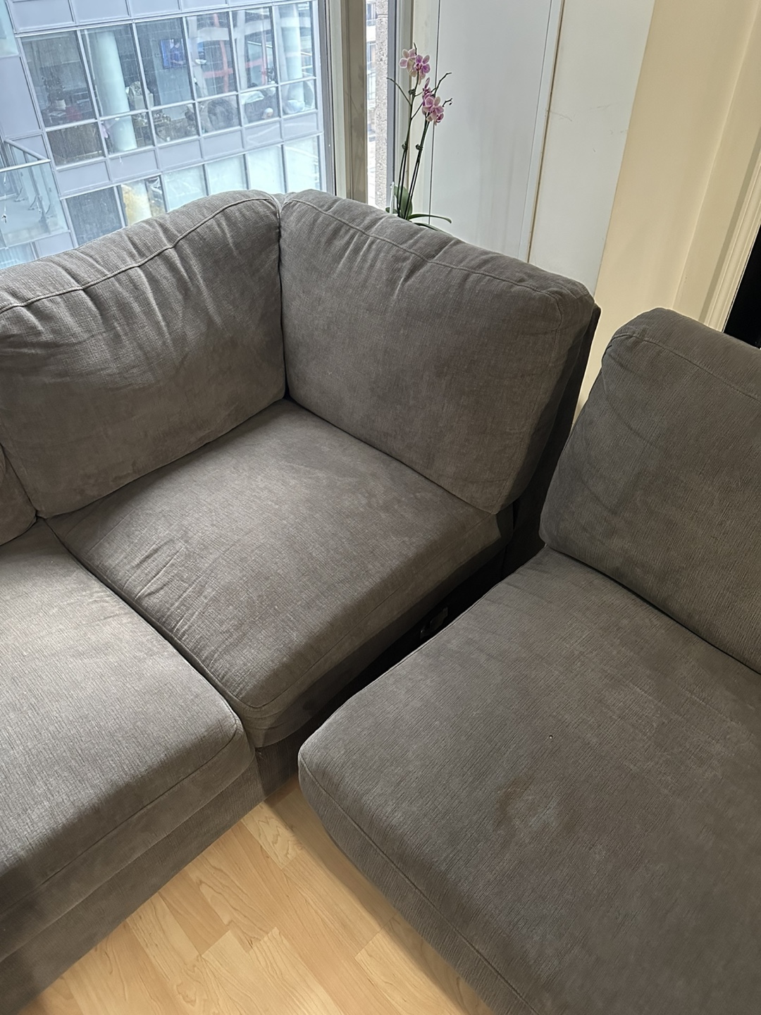 Large Grey Sectional Sofa $550 OBO - photo 3