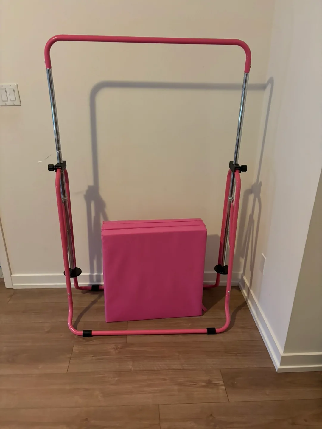 Pink Gymnastics Bar with Mat image indicator(2)