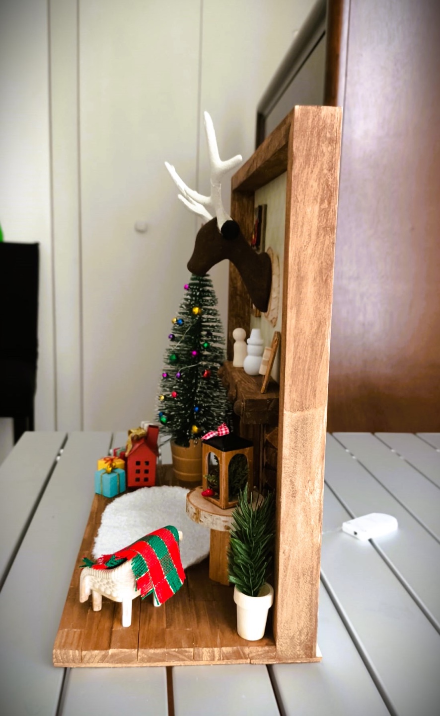 Christmas Miniature Room Handmade - photo 4