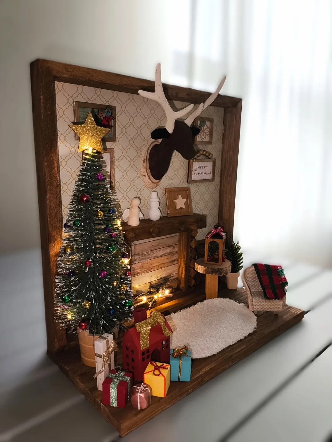 Christmas Miniature Room Handmade image indicator(9)