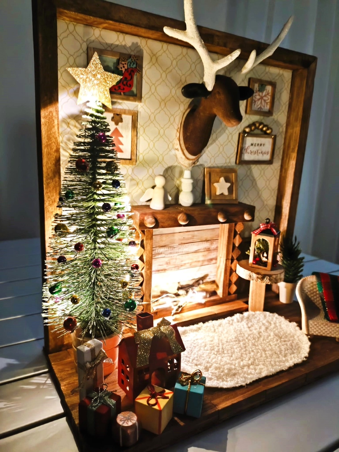 Christmas Miniature Room Handmade - photo 2