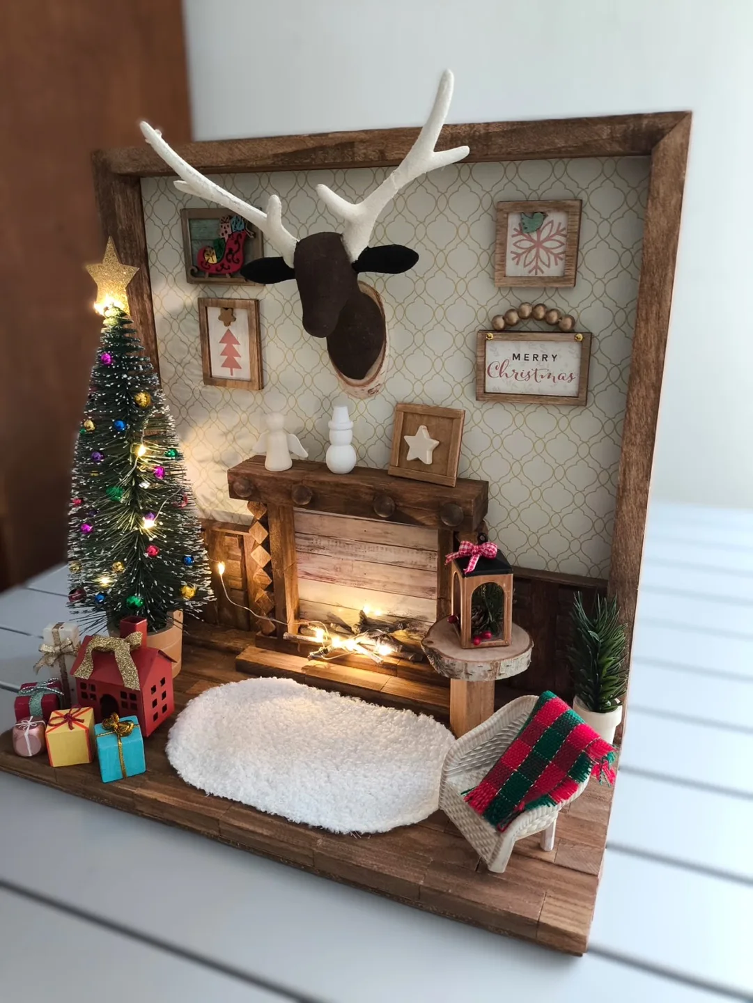 Christmas Miniature Room Handmade image indicator(8)