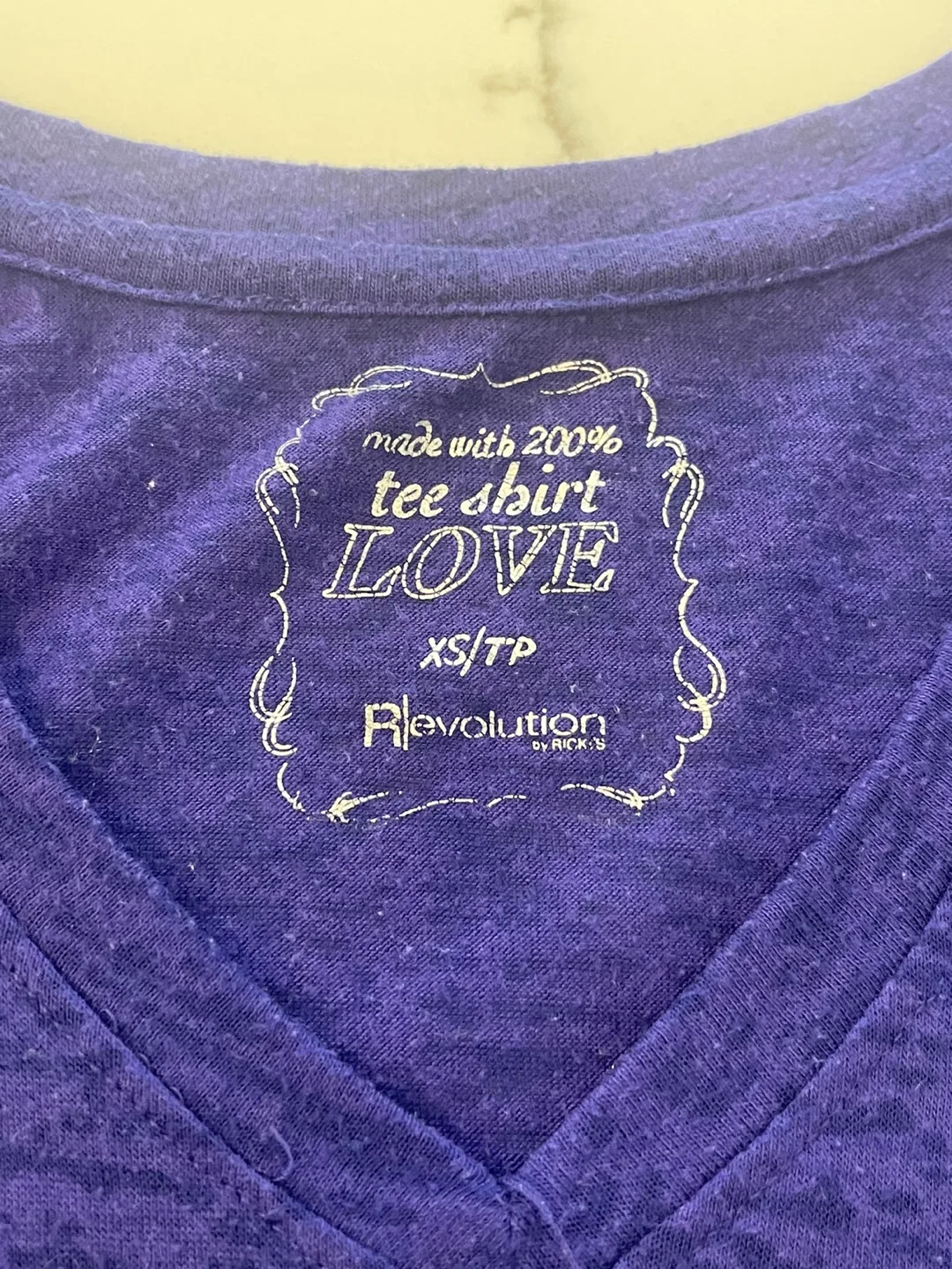 White T-shirt with Peace Sign Graphic image indicator(8)