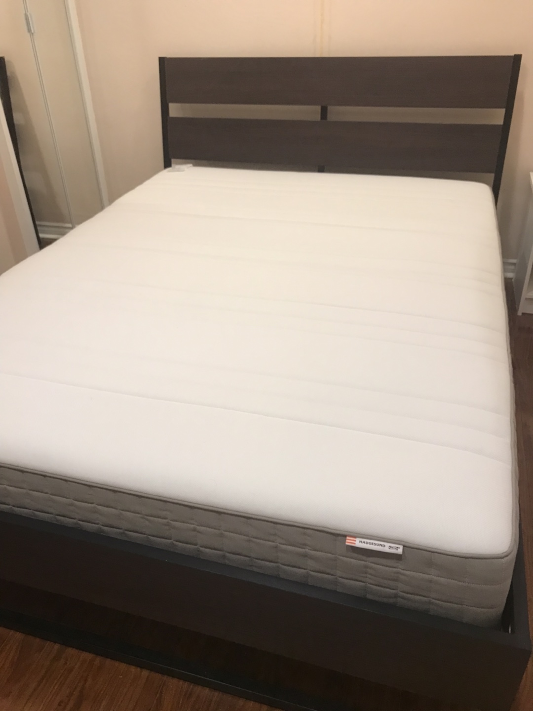 IKEA Queen Bed Frame With new Mattress