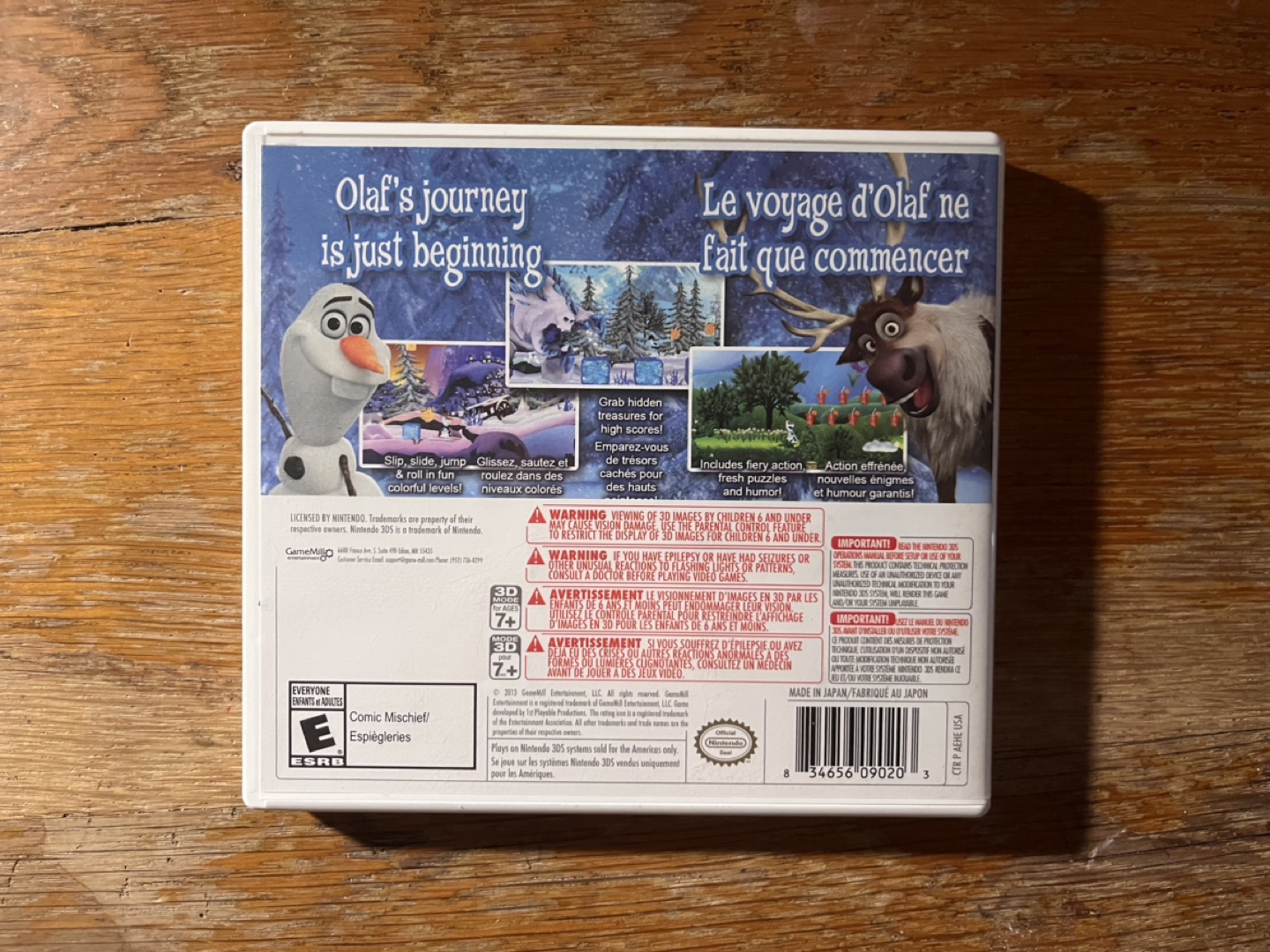 Disney Frozen Olaf's Quest Nintendo 3DS Game - photo 3