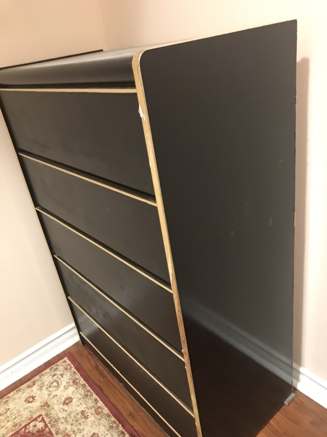 Black Dresser with Gold Trim - photo 2