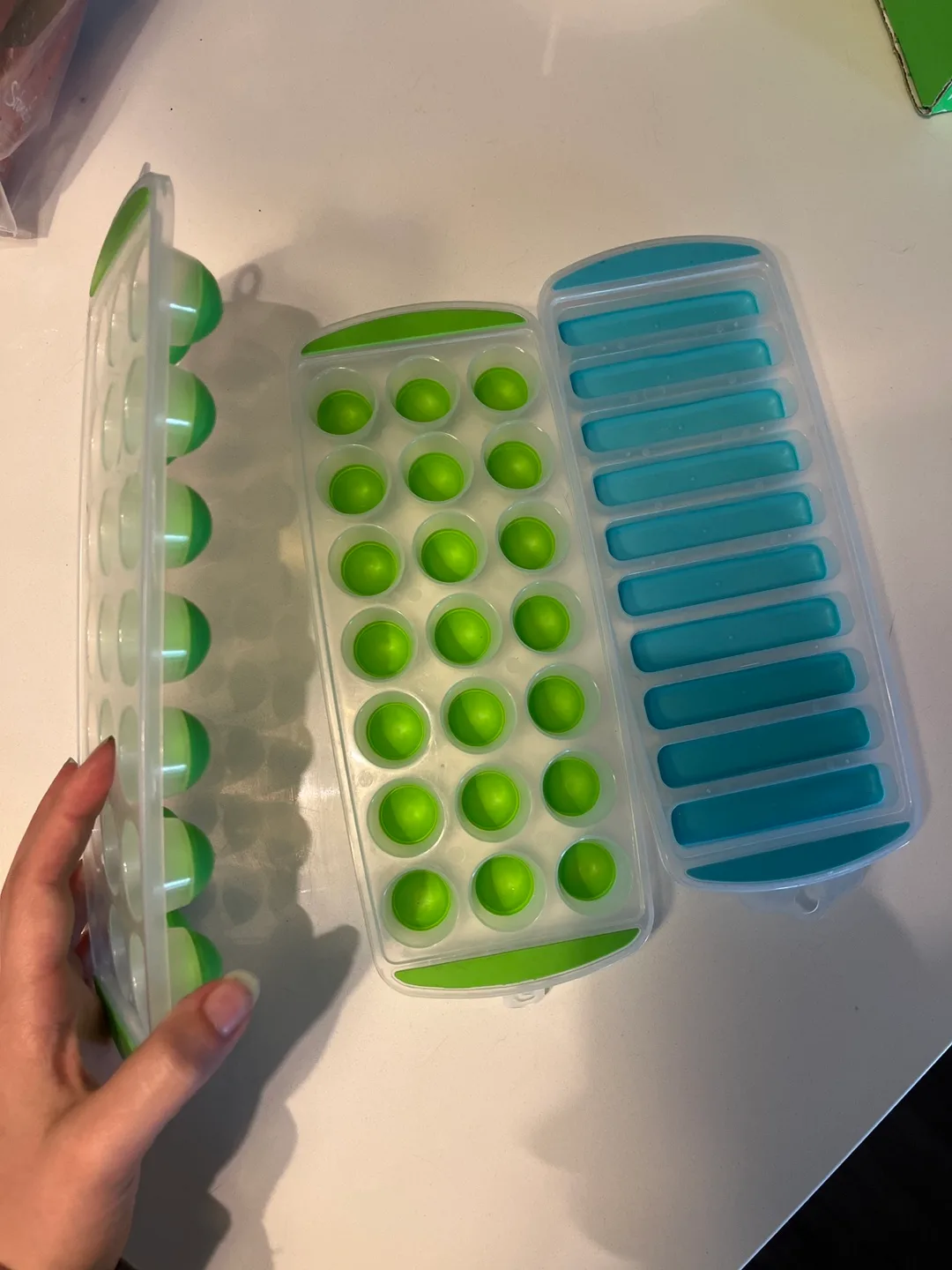 Silicone Ice Cube Trays - Set of 3 🧡 thumbnail