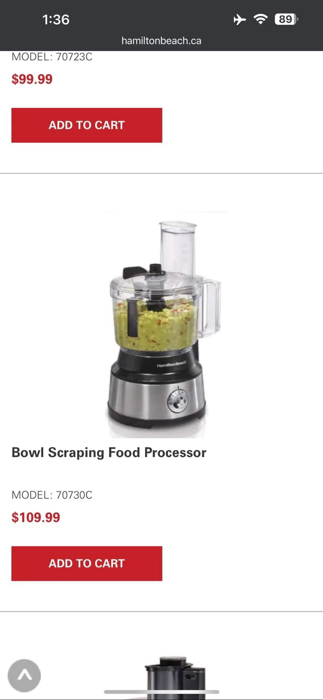 Hamilton Beach Food Processor image indicator(4)