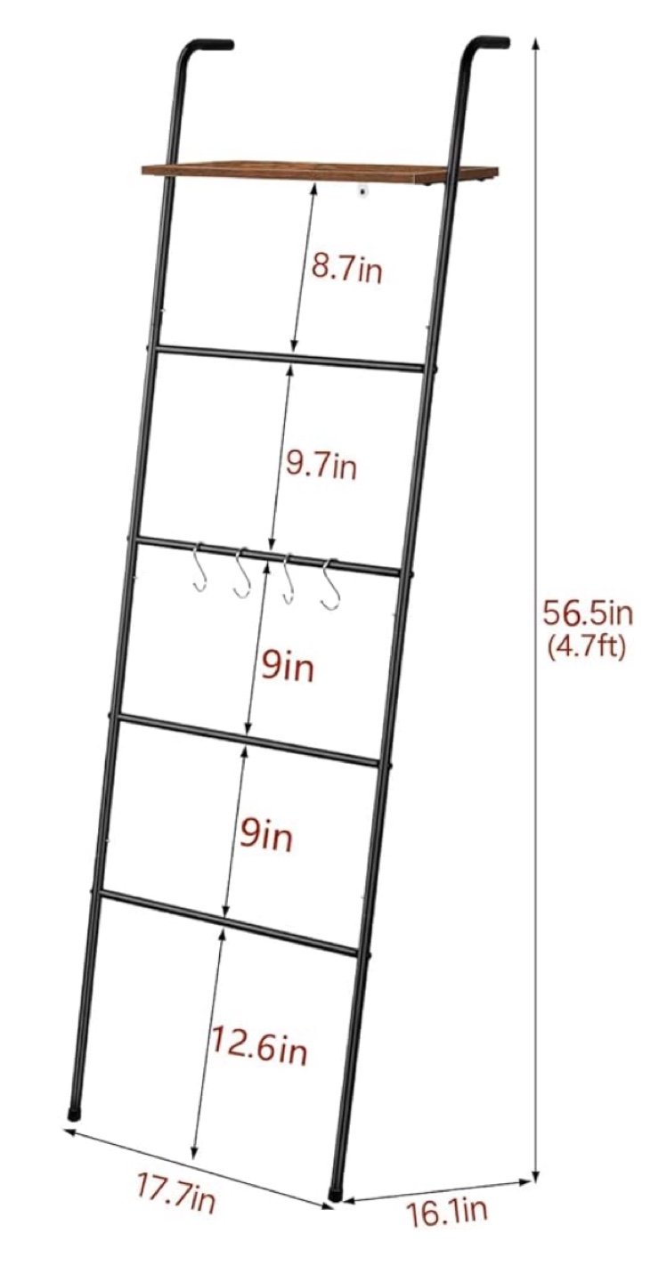 White Ladder Shelf