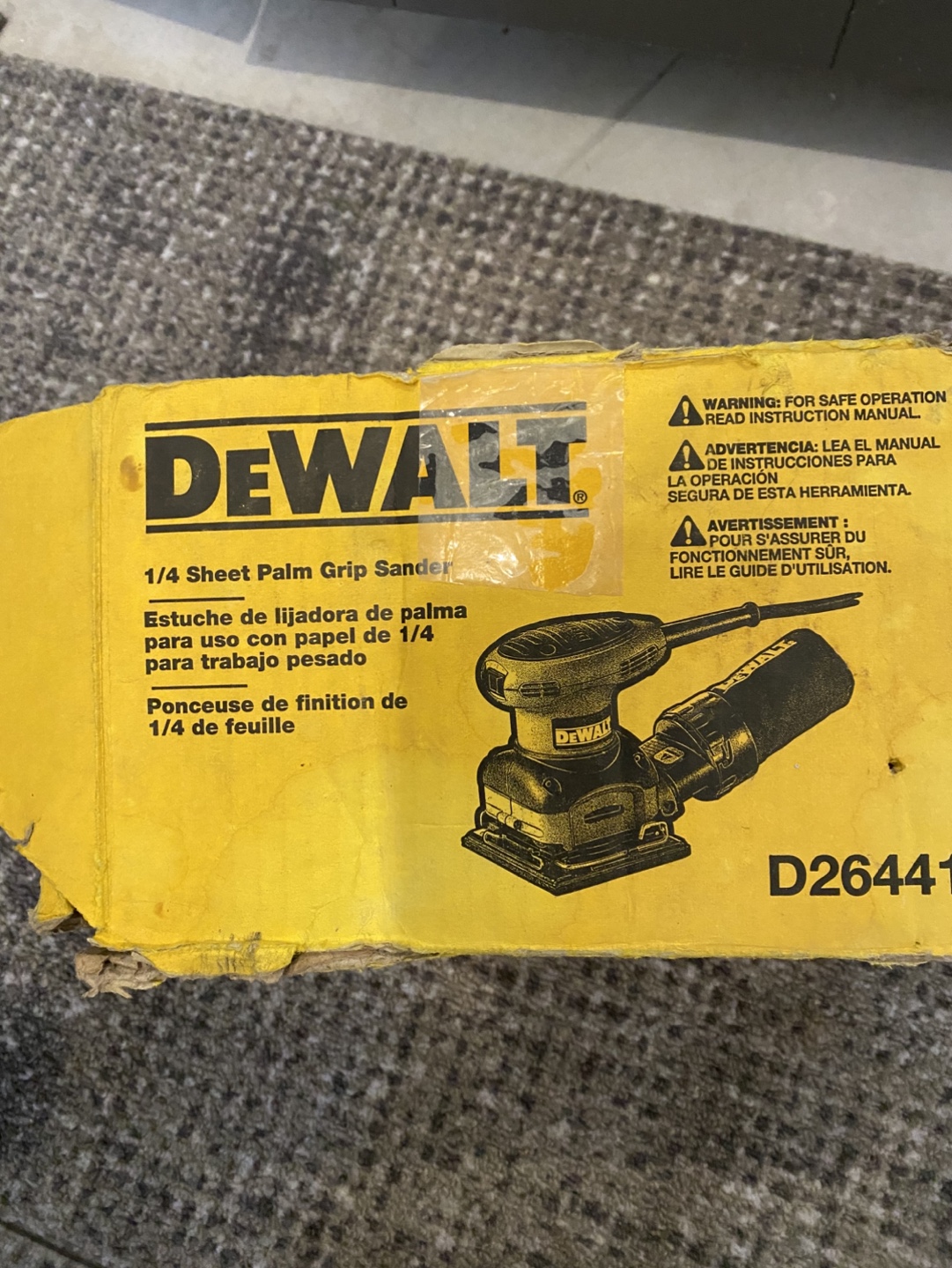 DeWalt 1/4 Sheet Palm Grip Sander