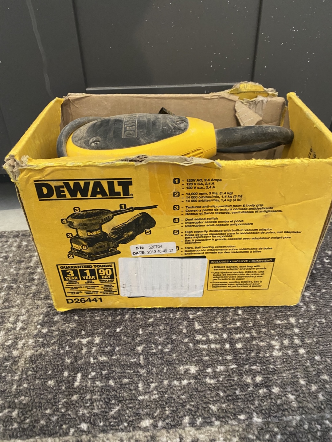 DeWalt 1/4 Sheet Palm Grip Sander - photo 3