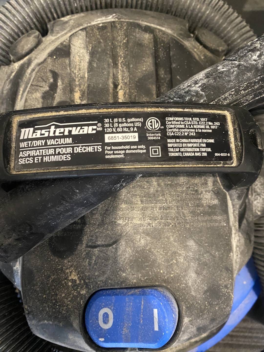 MasterVac Wet/Dry Vacuum - photo 3