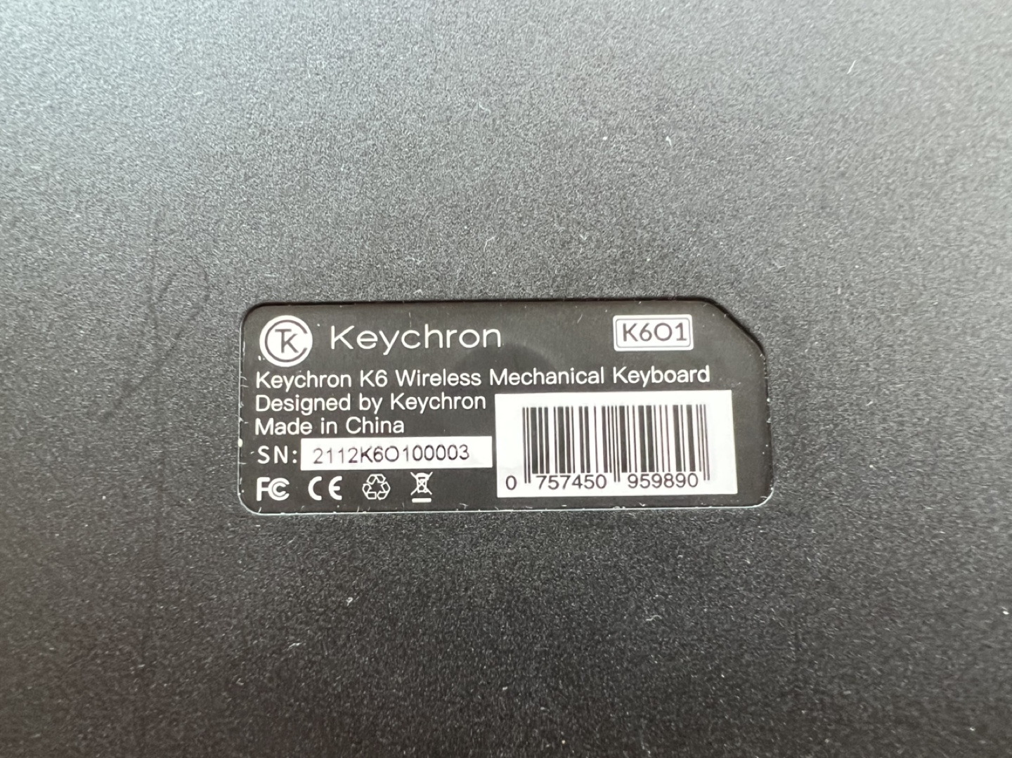 Keychron K6 Wireless Mechanical Keyboard RGB red switch - photo 2