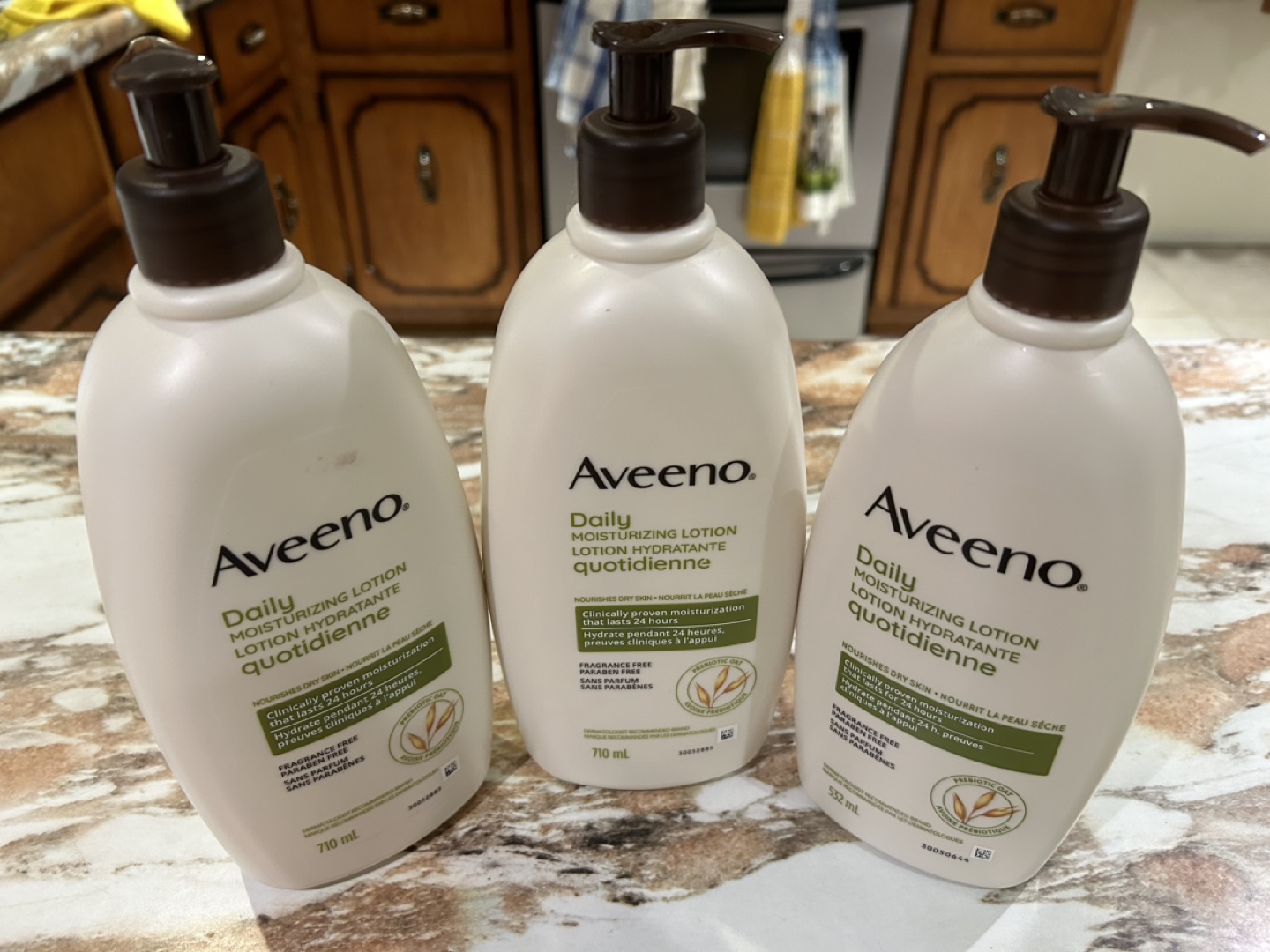 3x Aveeno Daily Moisturizing Lotion
