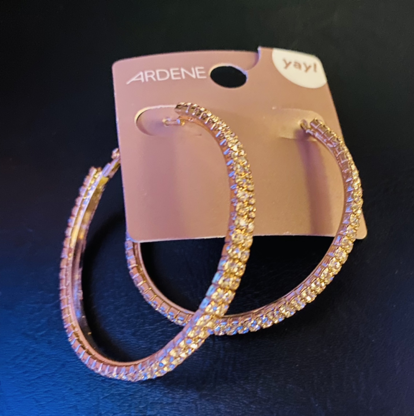 🧡Swarovski hoop earrings $8