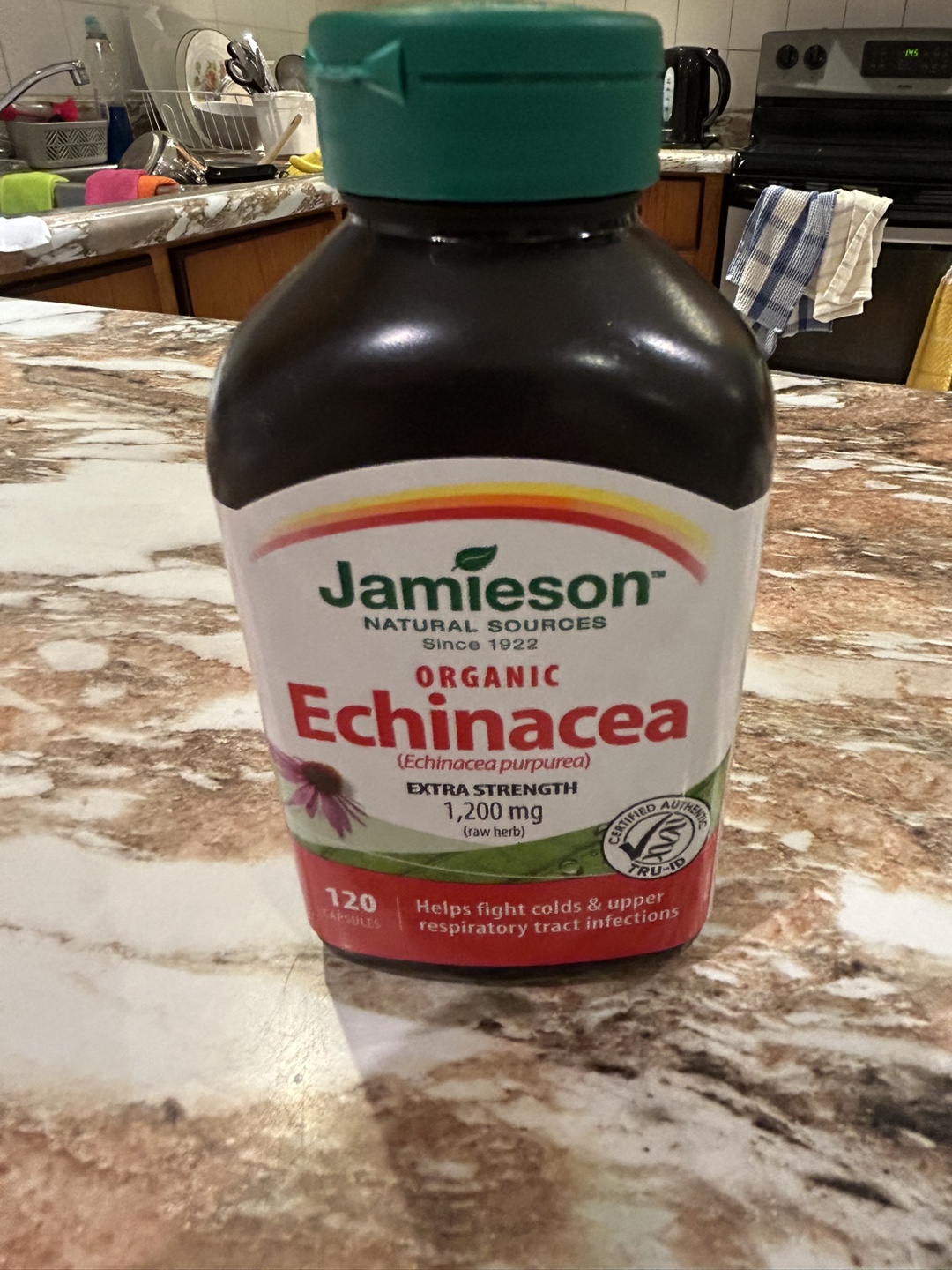 Jamieson Organic Echinacea Extra Strength 120 Capsules
