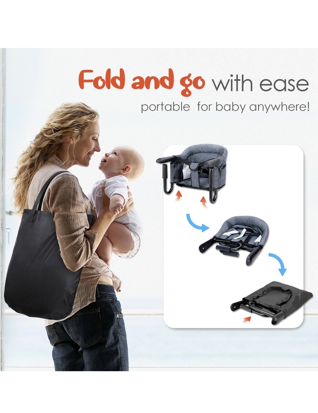 Portable Foldable Baby Travel High Chair - photo 2