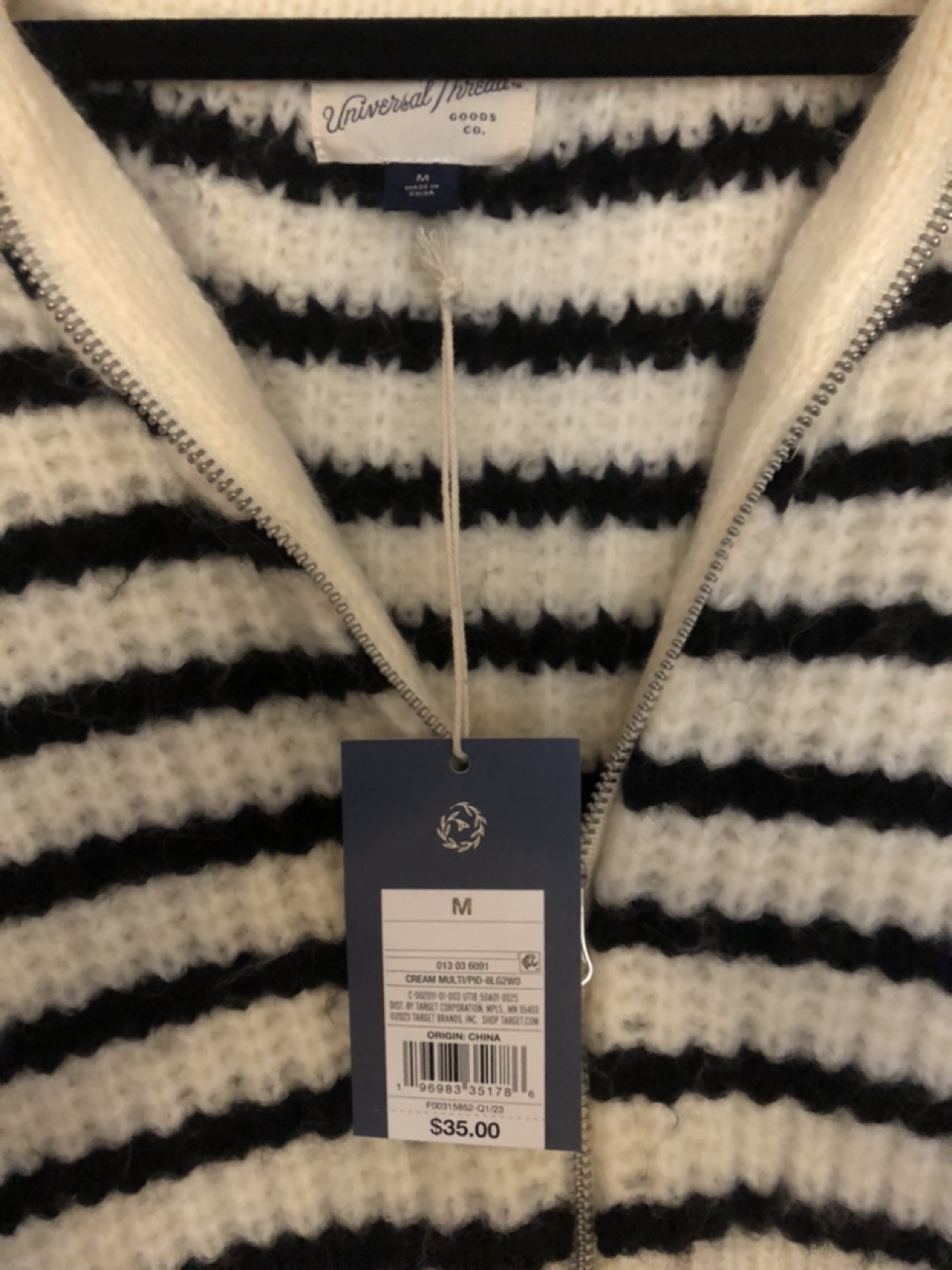 Universal Thread Striped Zip Up Cardigan - photo 3