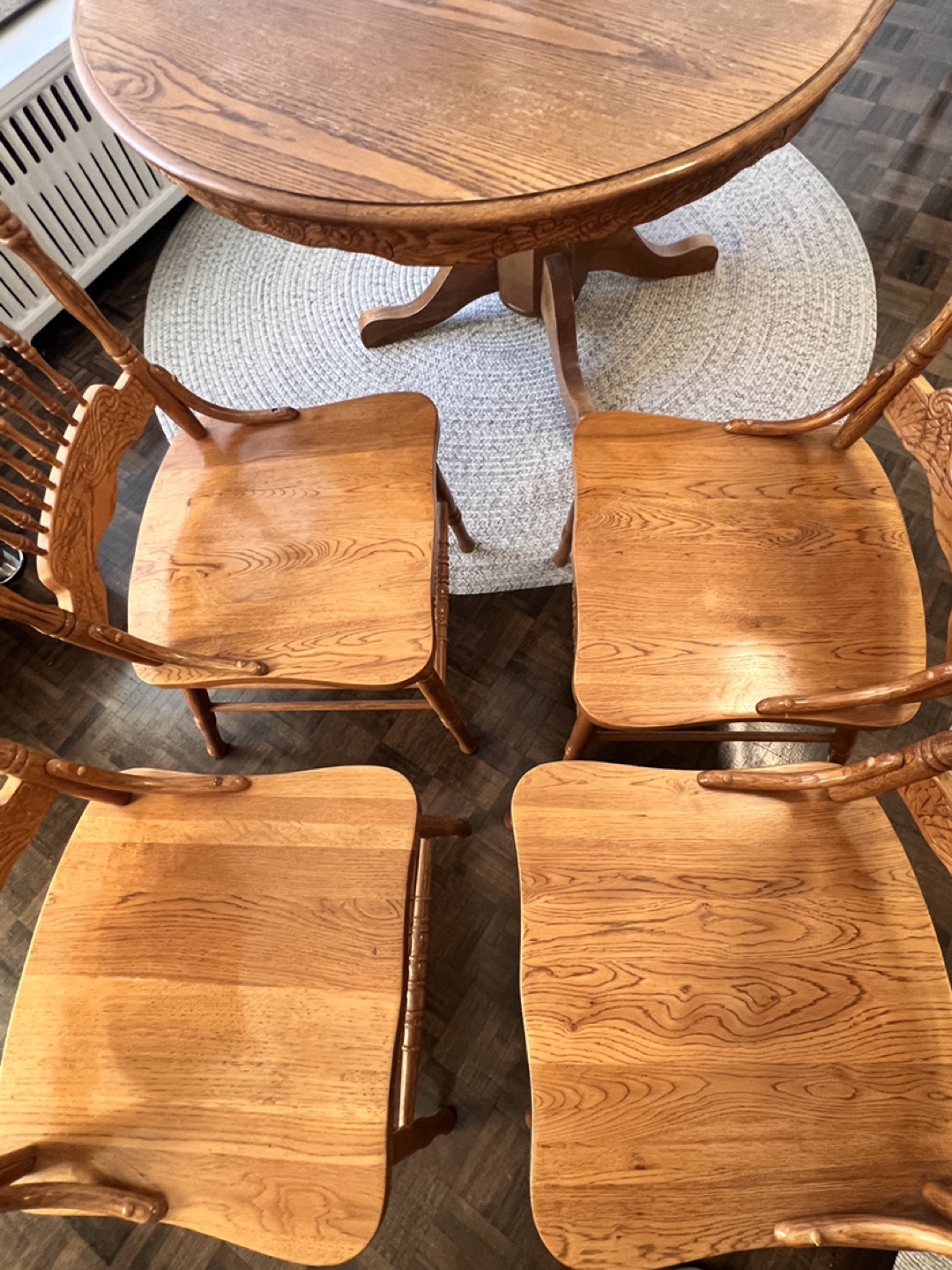 Solid Wood Dining Table and Chairs - photo 3