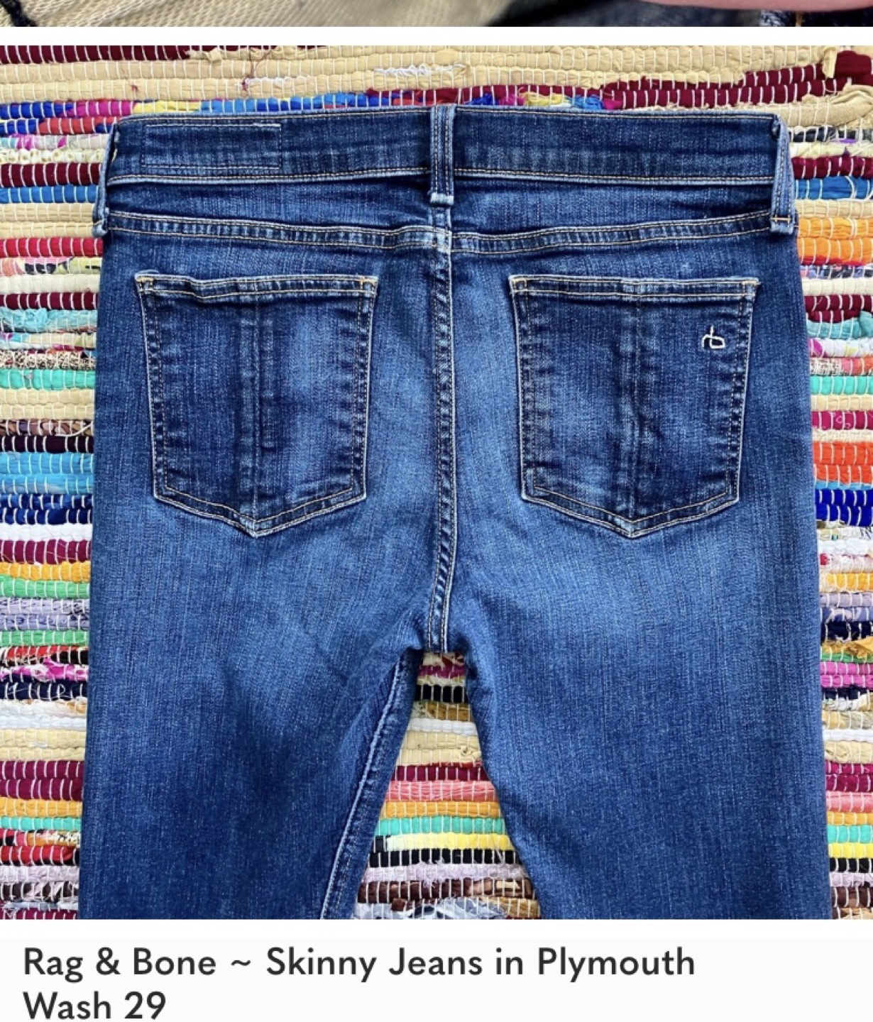 Rag & Bone Skinny Jeans Size 29 Plymouth Wash - photo 4