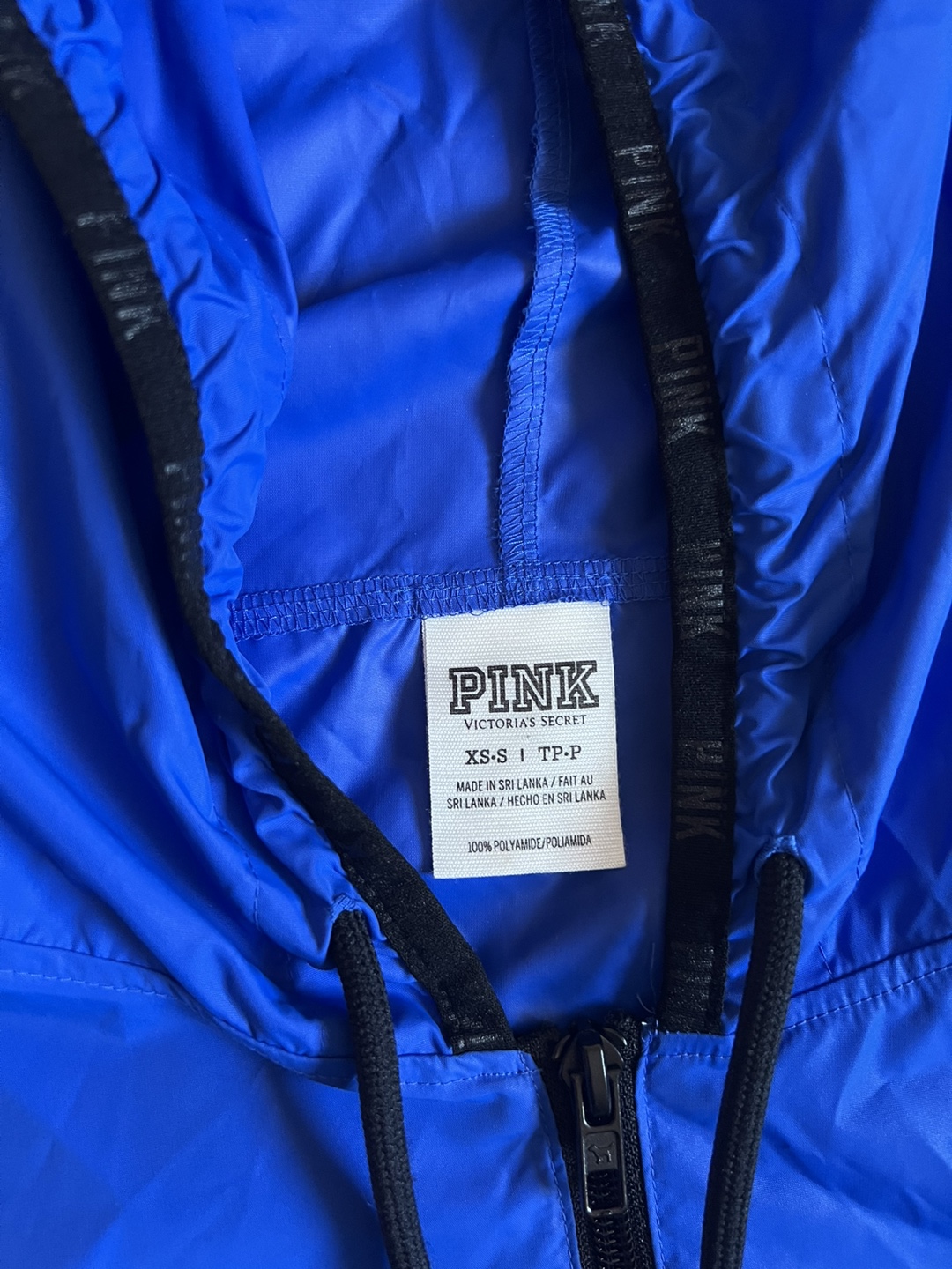 Pink Victoria's Secret Blue & Black Windbreaker Jacket - photo 3