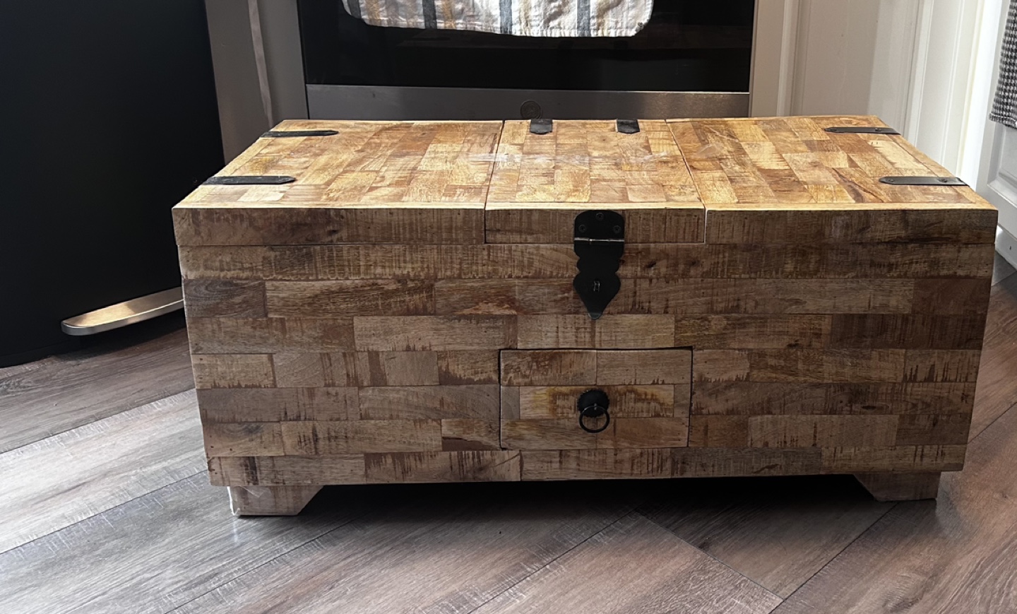 vidaXL Coffee Table Solid Mango Wood 31.5 x15.7 x13 - photo 2