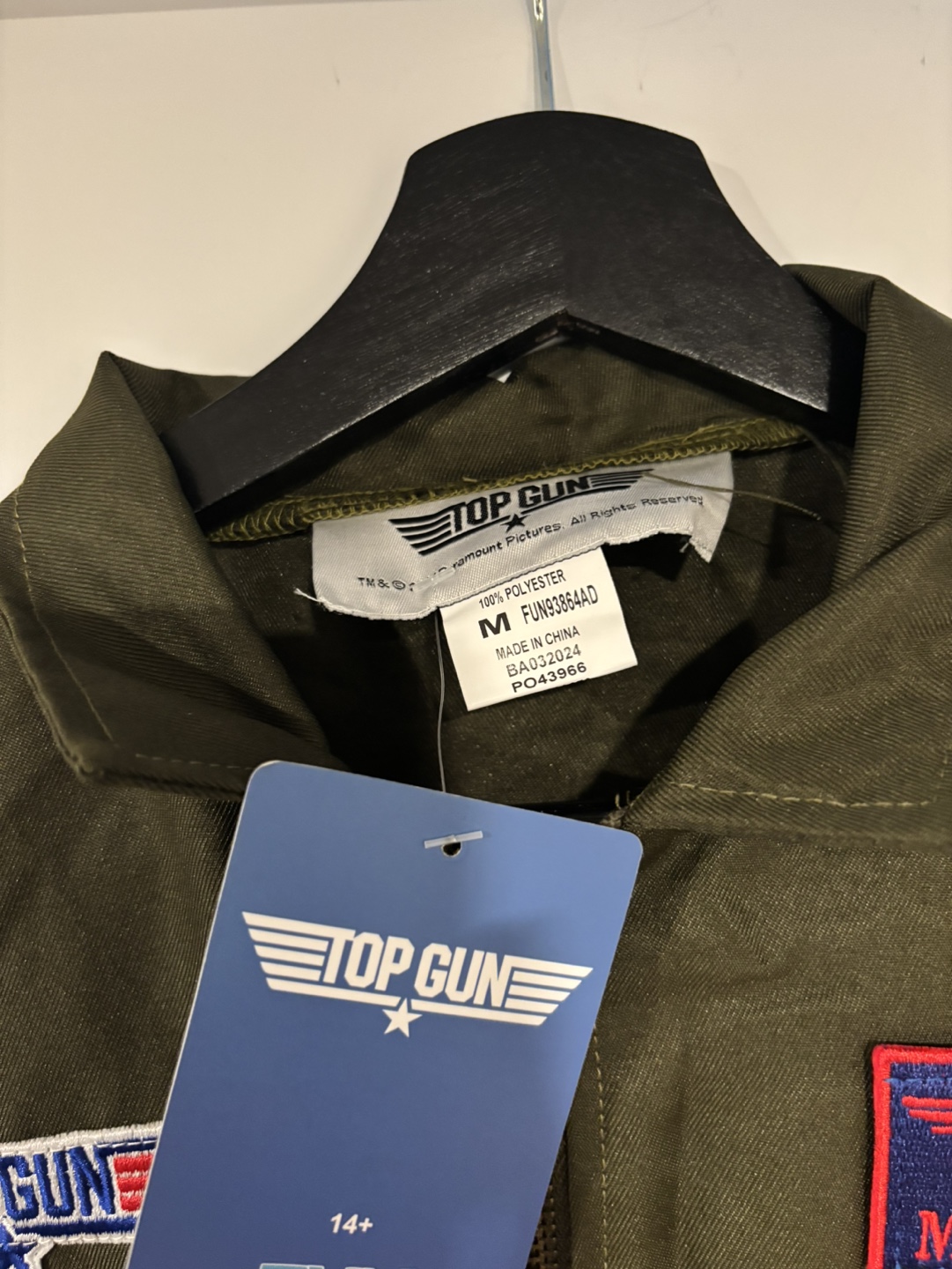 Top Gun Flight Suit Costume - Size M - photo 2