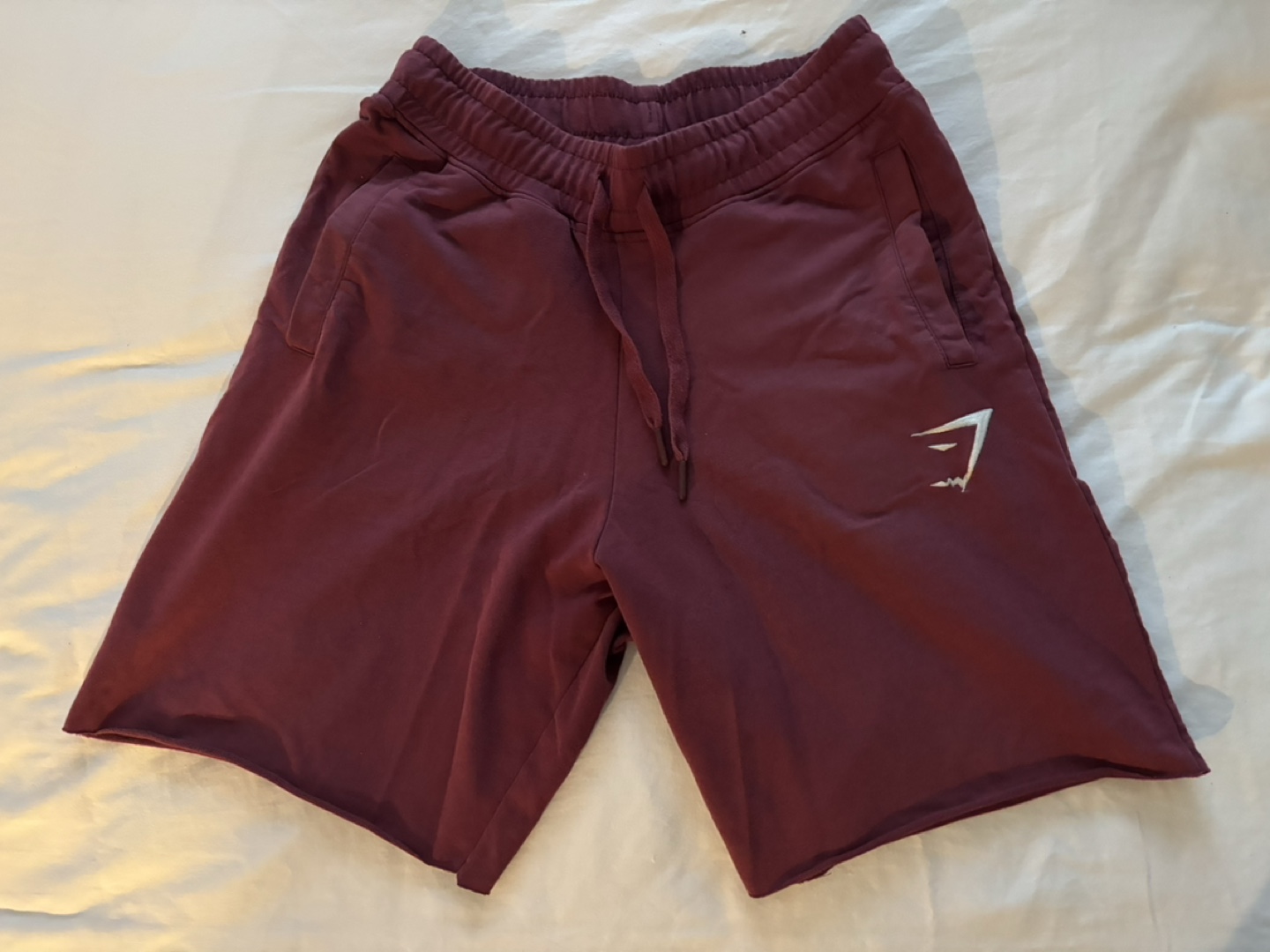 Gymshark Burgundy Sweat Shorts