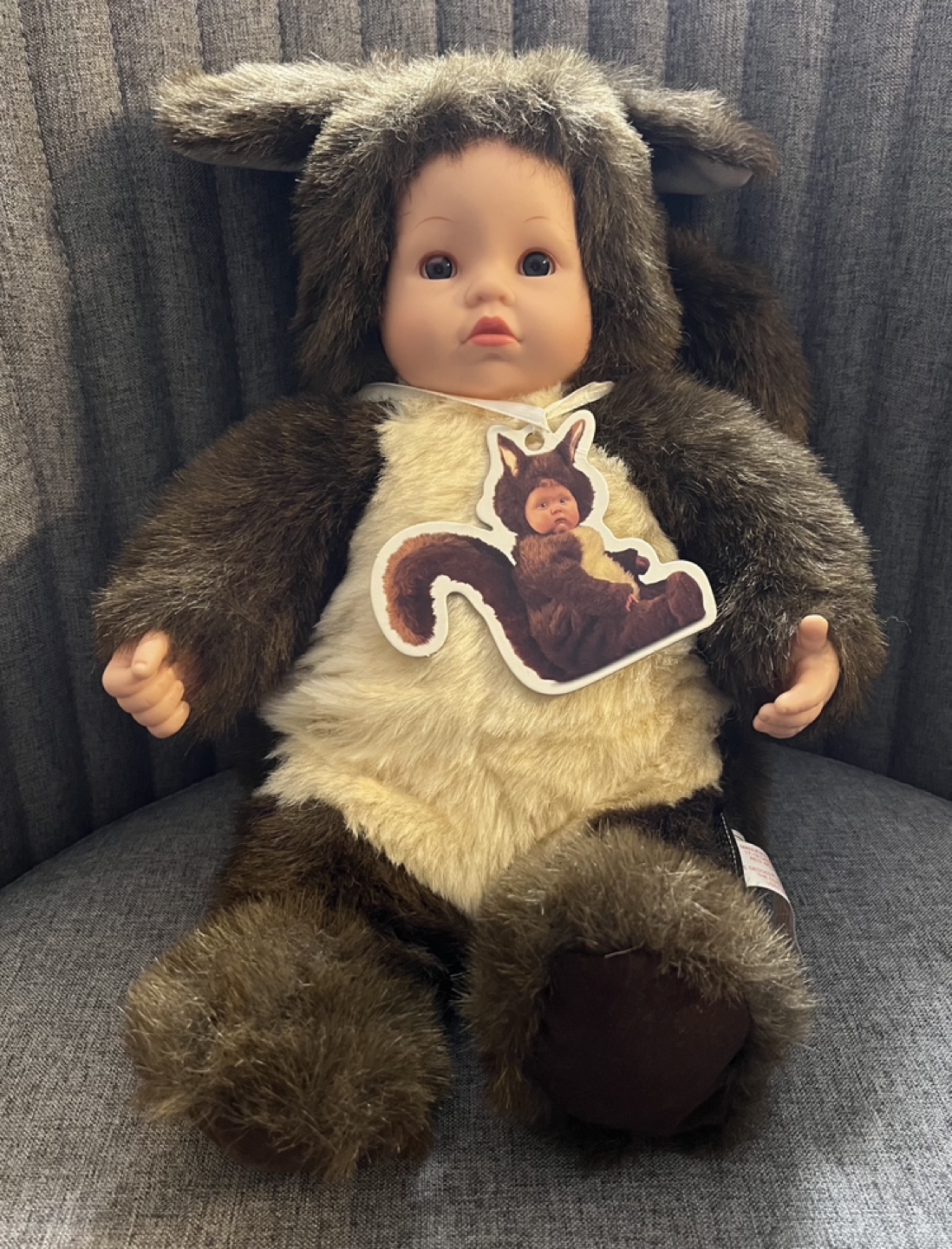 Vintage Anne Geddes Baby Squirrel Collectible