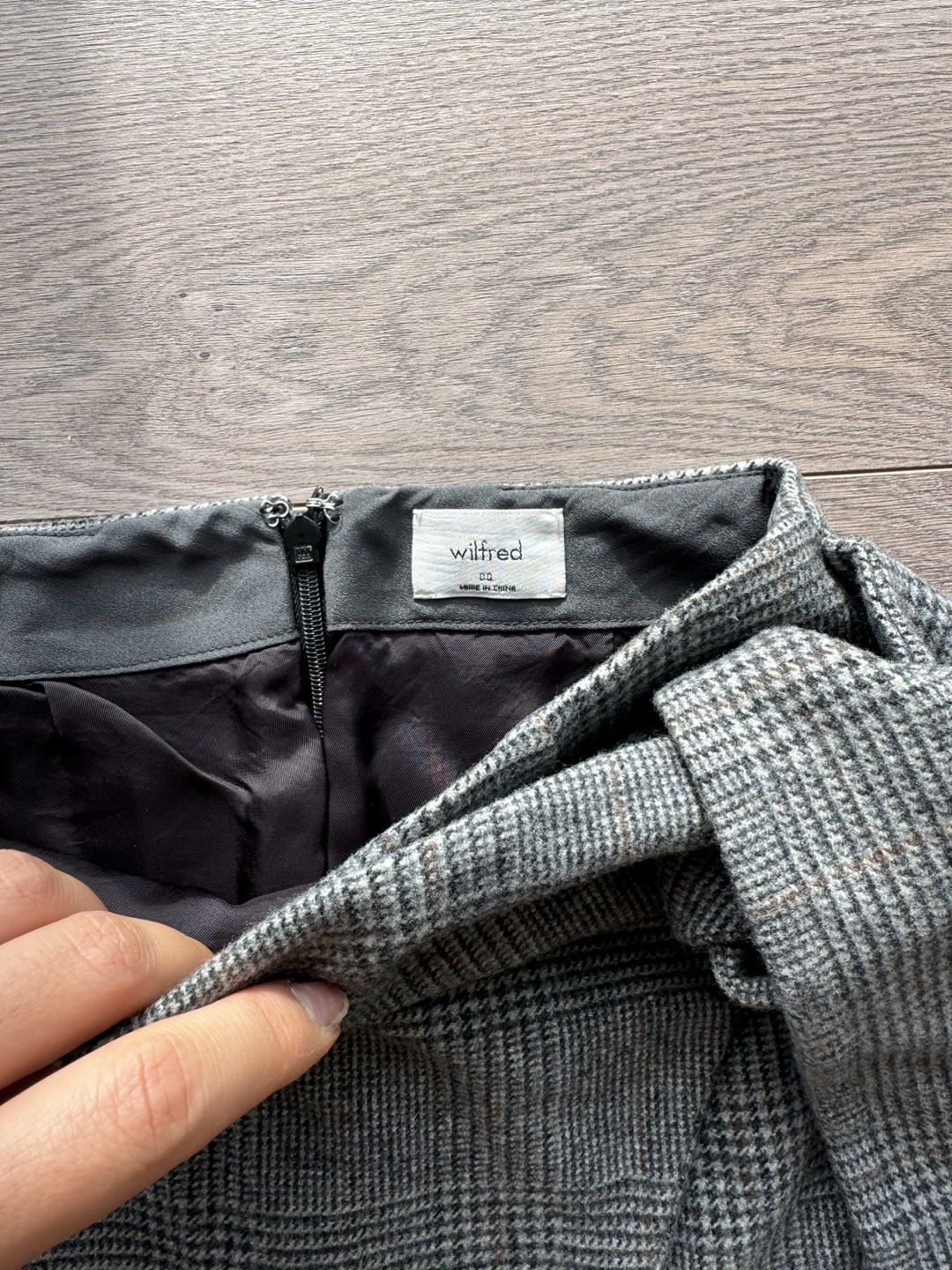 Wilfred Plaid Wrap Skirt - photo 3