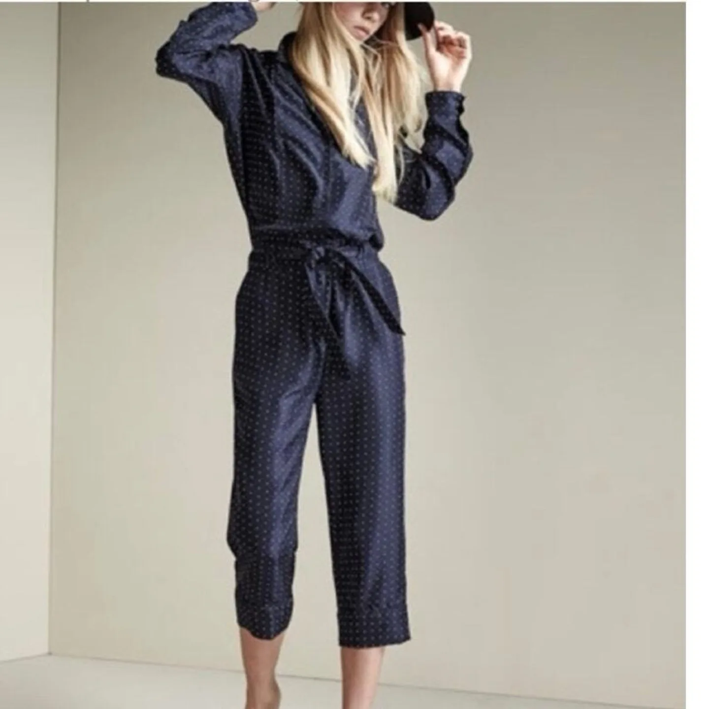 Rag & Bone Silk Polka Dot Jumpsuit thumbnail