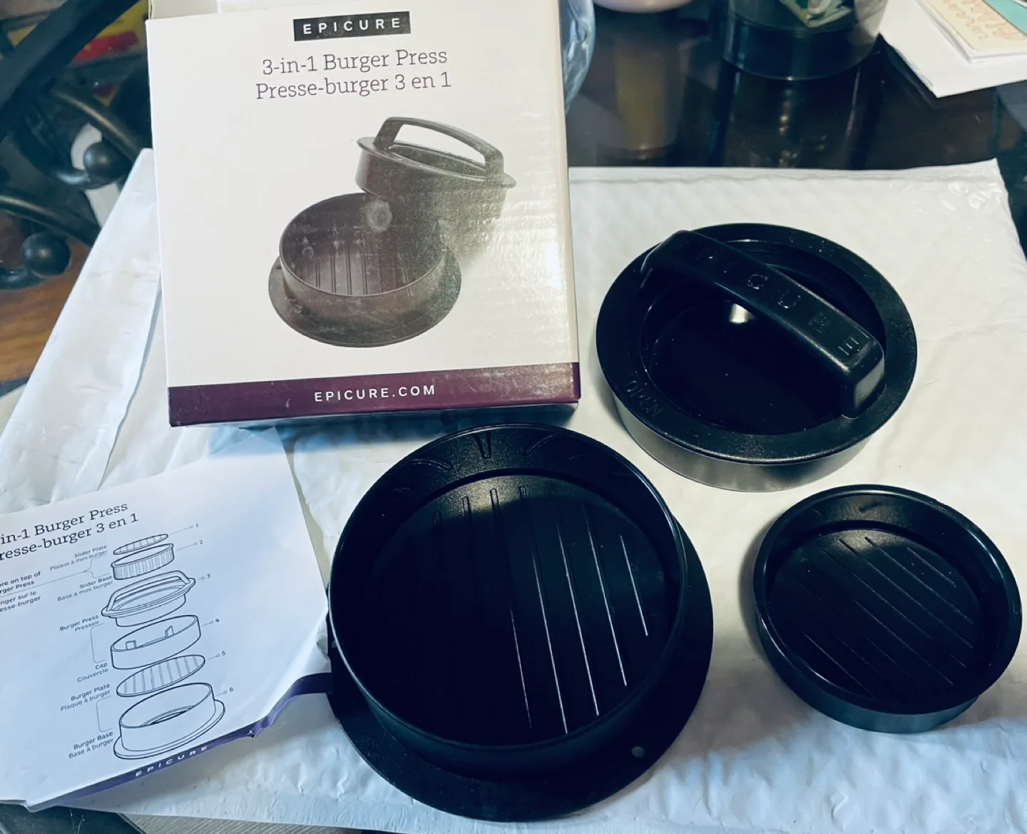 🇨🇦🍁🧡Epicure 3-in-1 Burger Press image indicator(2)