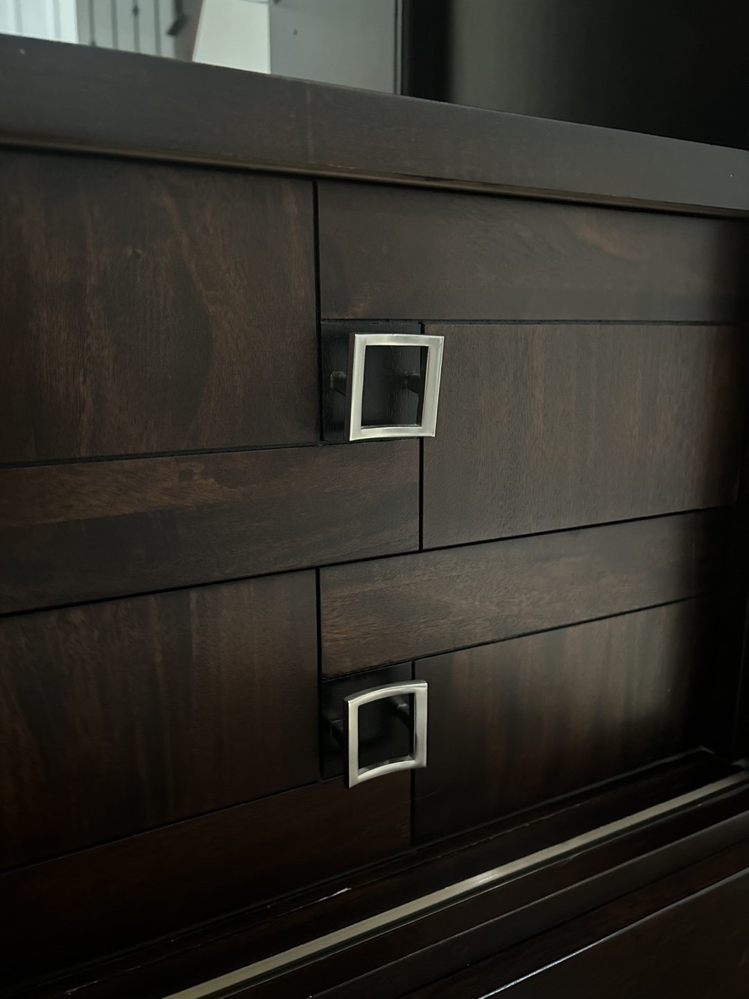 Dark Wood China Cabinet with Glass Doors - photo 5