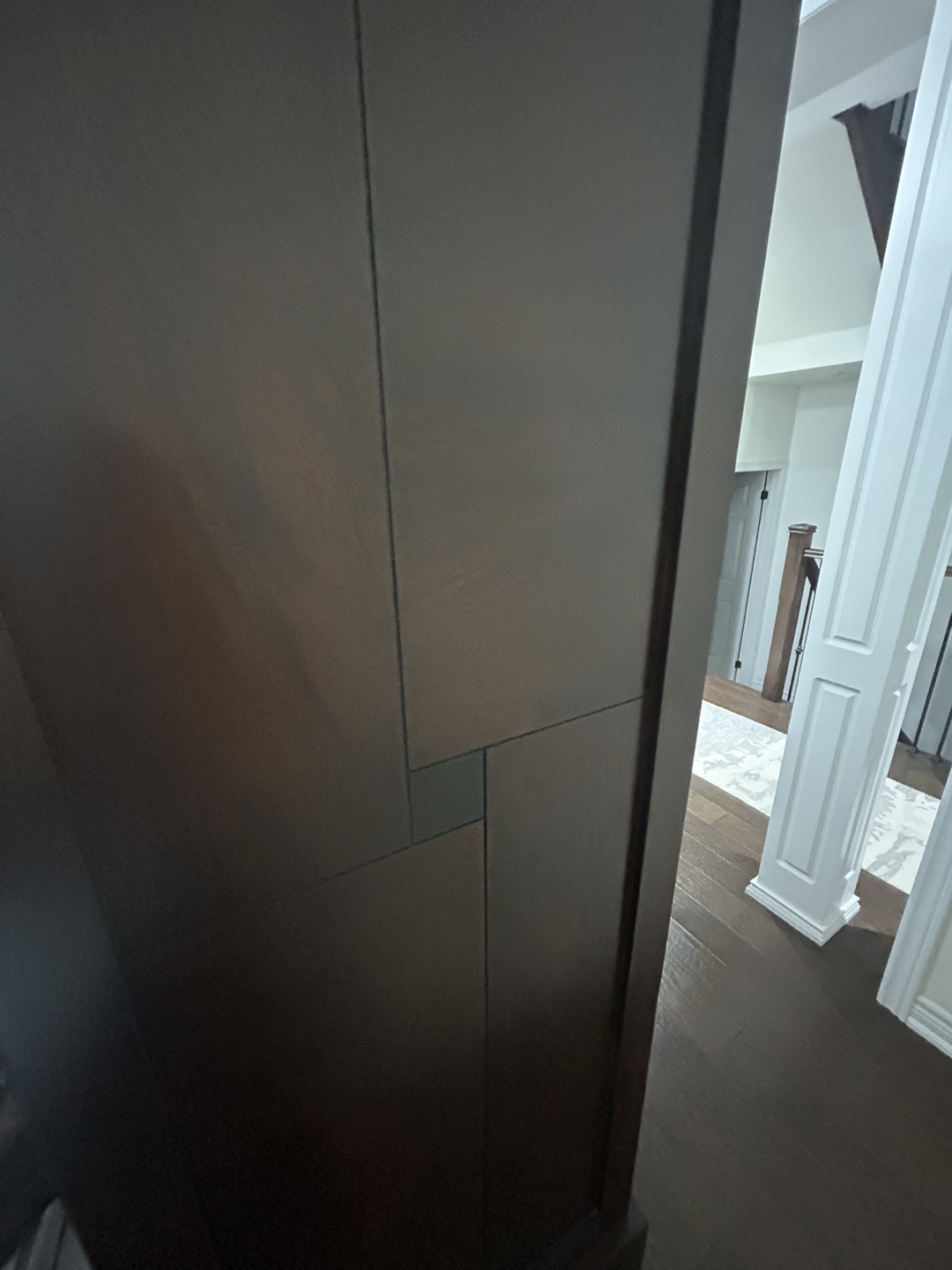 Dark Wood China Cabinet with Glass Doors - photo 4